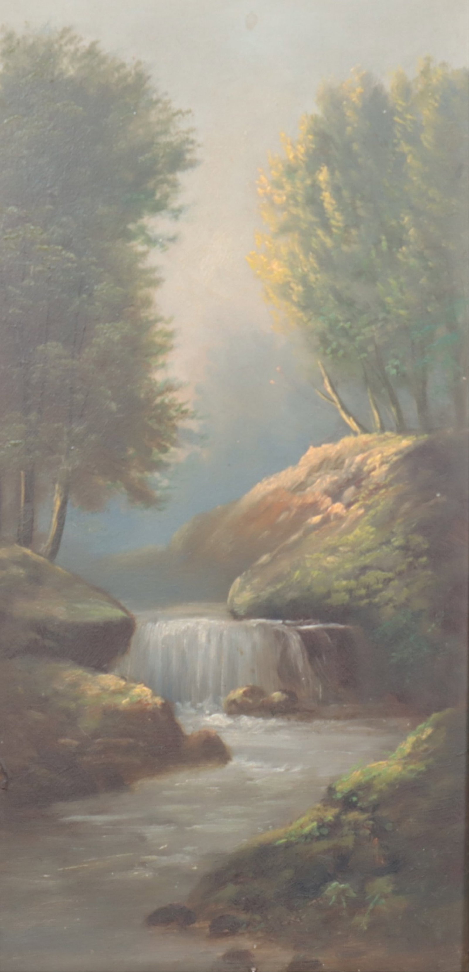 20th C. Painting of a Stream - O/B (1 of 8)