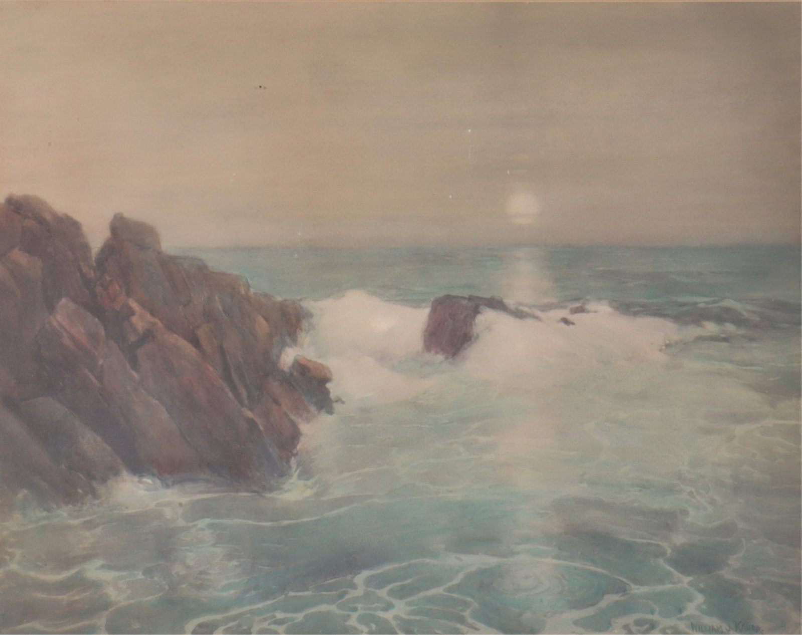 William J Kaula - Seascape W/C (1 of 7)