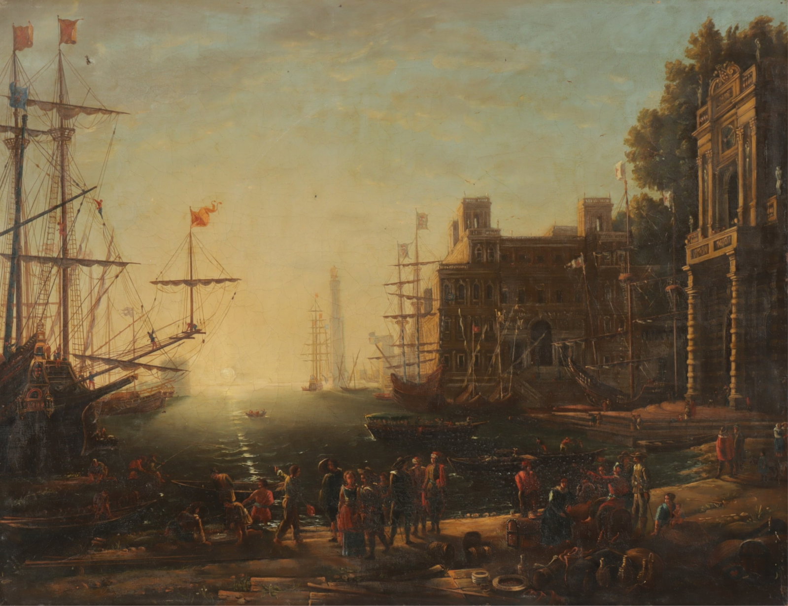 After Claude Gellee - Seaport, Villa Medici O/C (1 of 9)