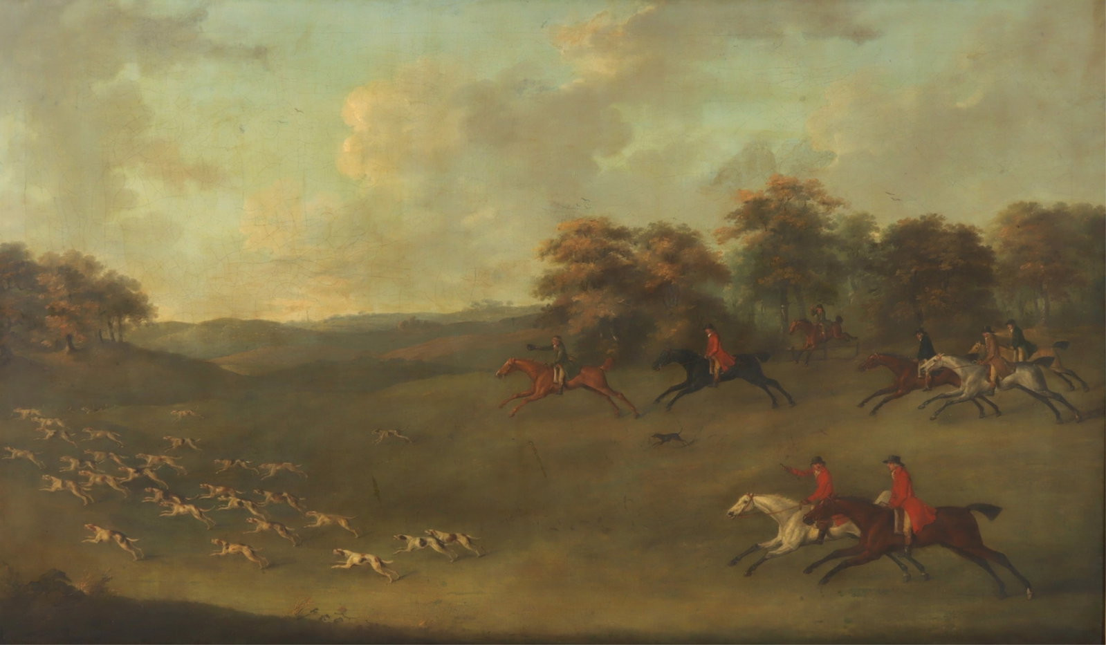 John Nost Sartorius - A Fox Hunt in Full Cry O/C (1 of 11)