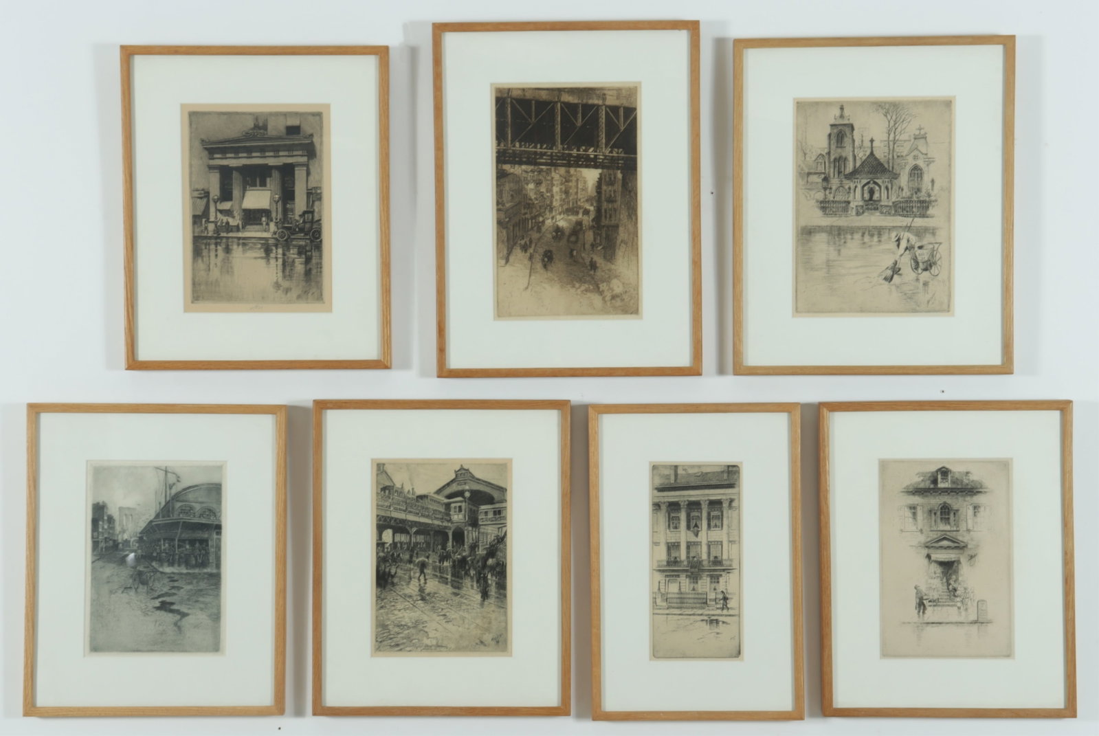 Charles Frederick William Mielatz - 7 NYC Etchings (1 of 16)