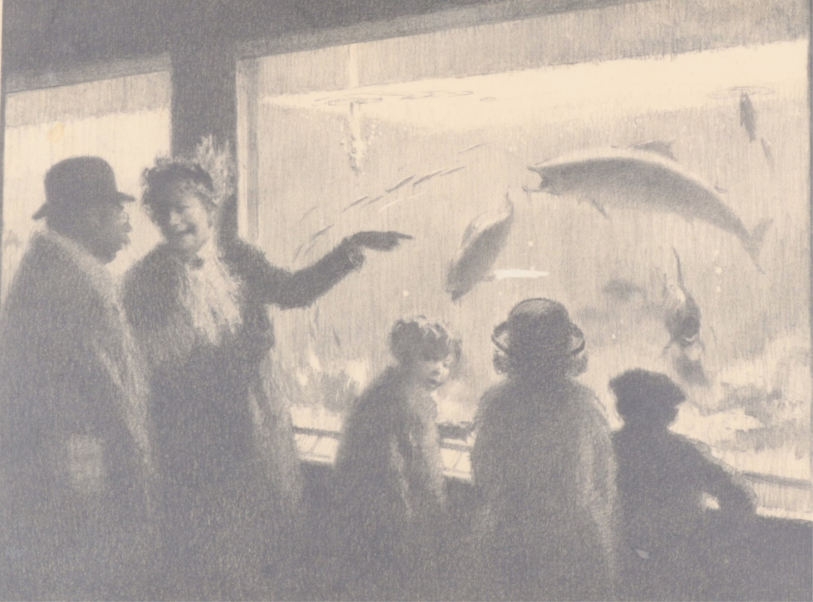 Gordon Hope Grant - The Aquarium, Lithograph (1 of 8)