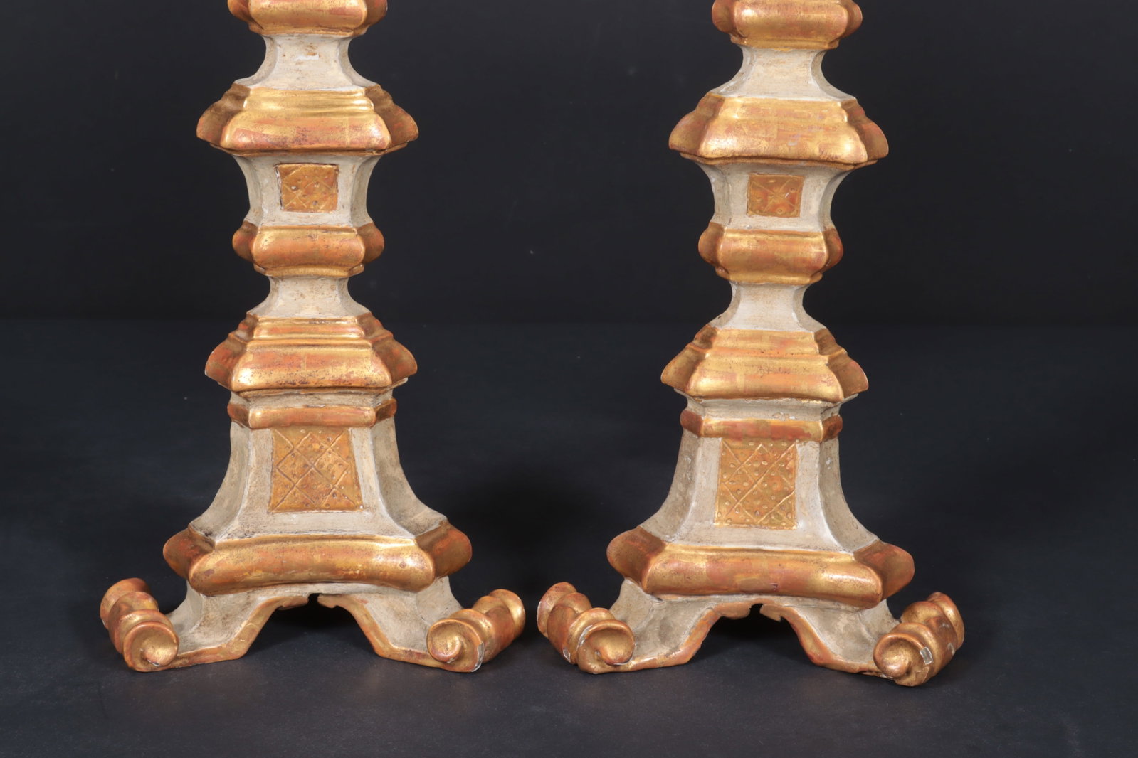 Pair 18th C. Alter Pricket Candlesticks - 4
