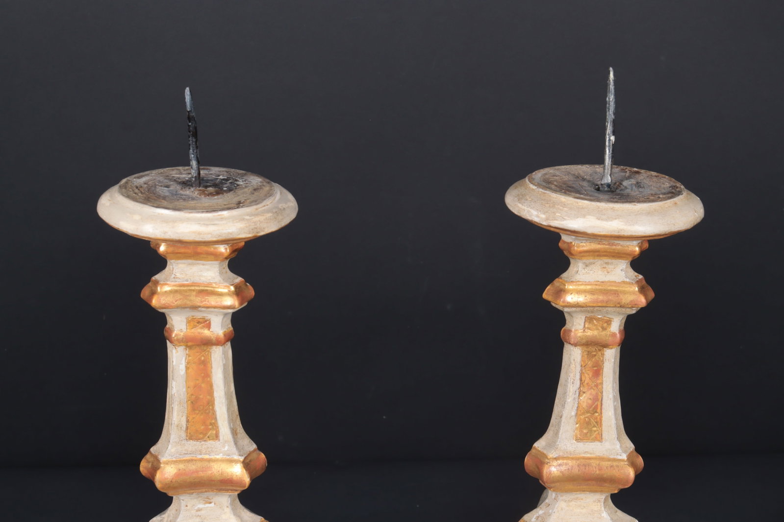 Pair 18th C. Alter Pricket Candlesticks - 5