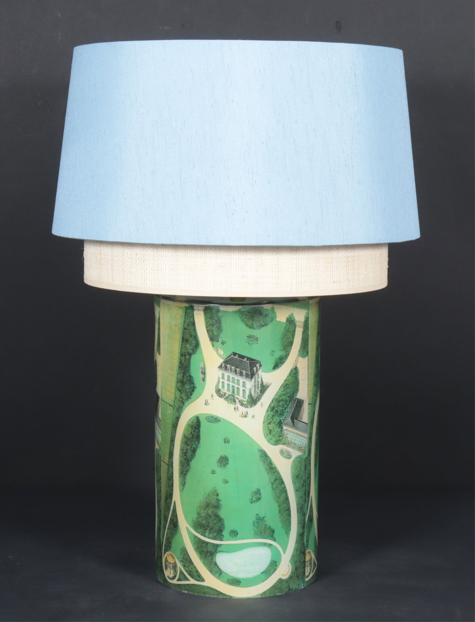 John Derian Decoupage Cylinder Lamp (1 of 7)