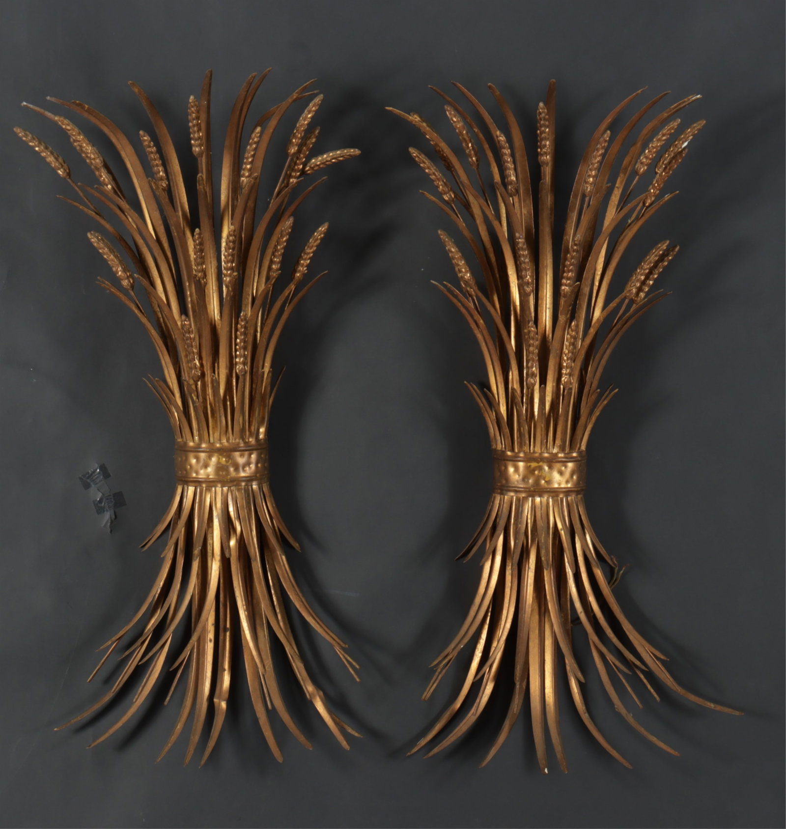 Pair of Italian Sheaf of Wheat Wall Sconces (1 of 8)