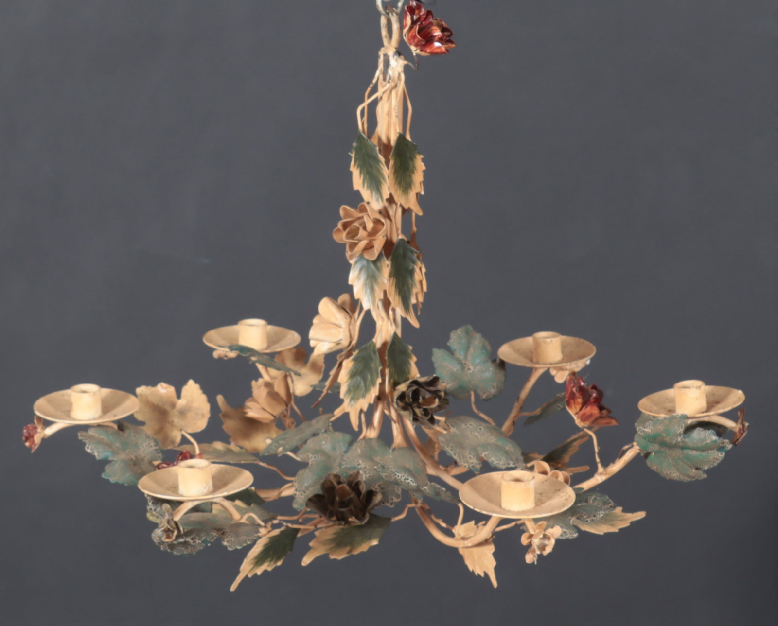 Rococo Style Painted Chandelier (1 of 7)