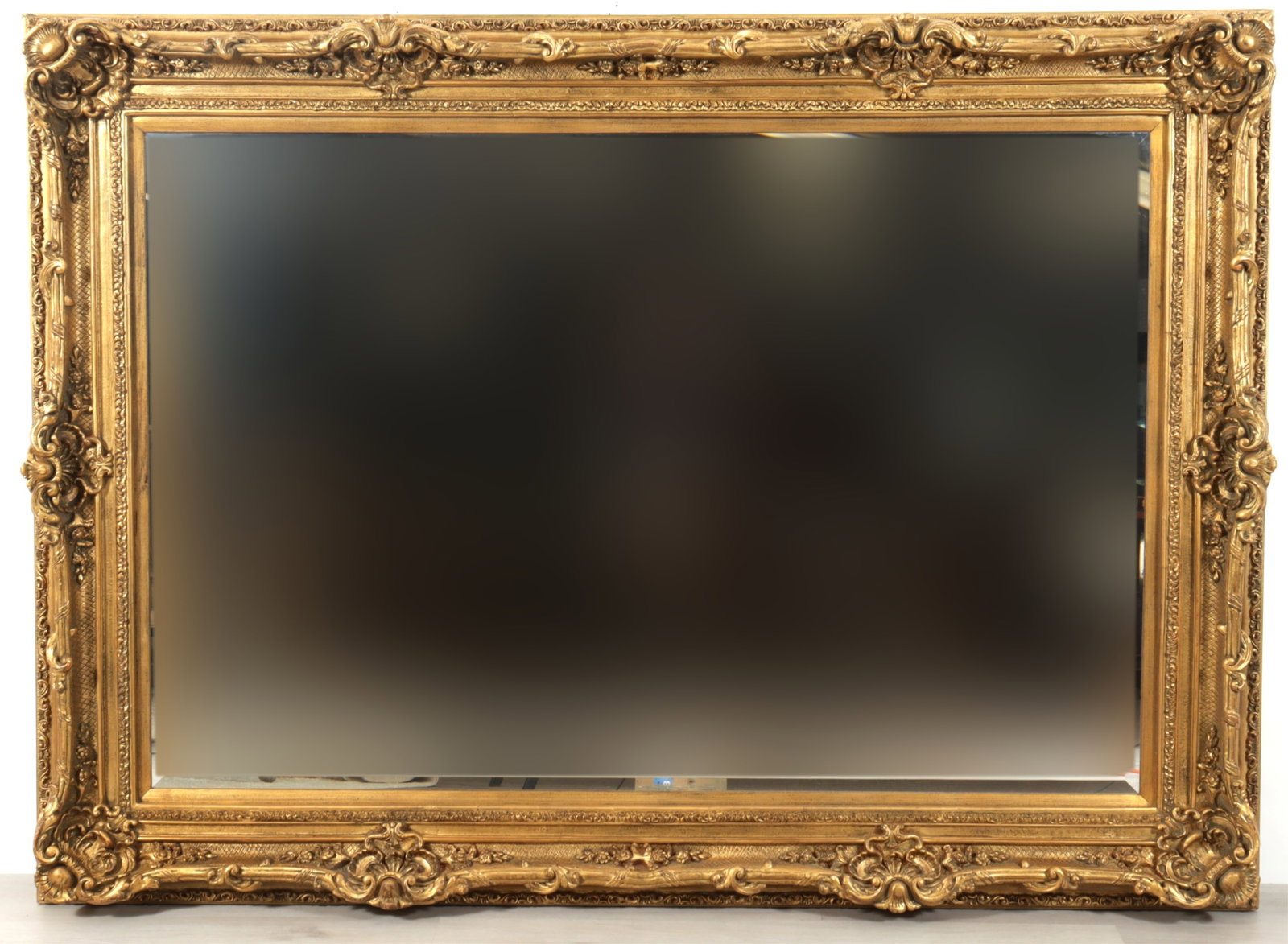 Rococo Revival Style Gilt Decorated Wall Mirror (1 of 6)