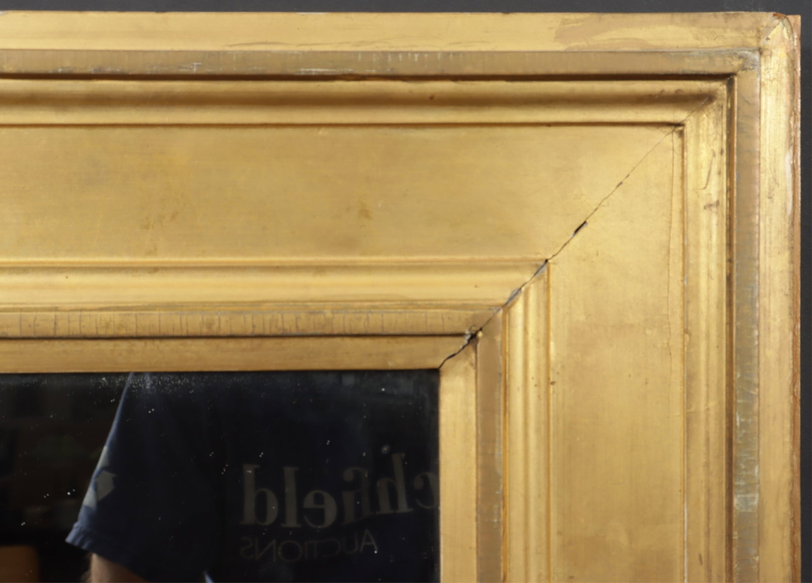 Gilt Wood Rectangular Mirror - 3