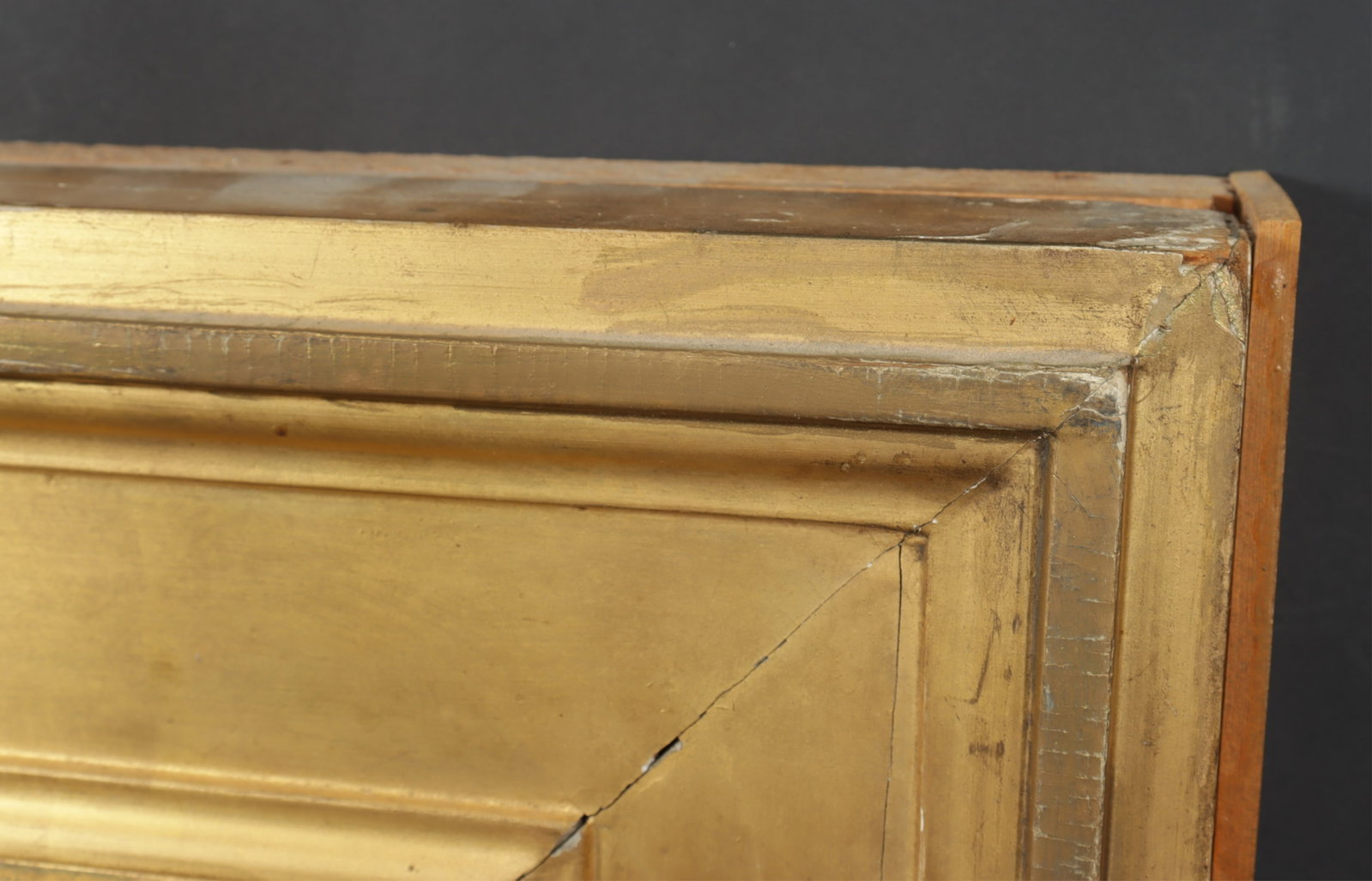 Gilt Wood Rectangular Mirror - 4