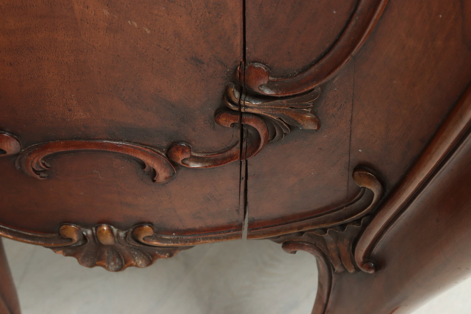 Rococo Style Walnut Commode - 12