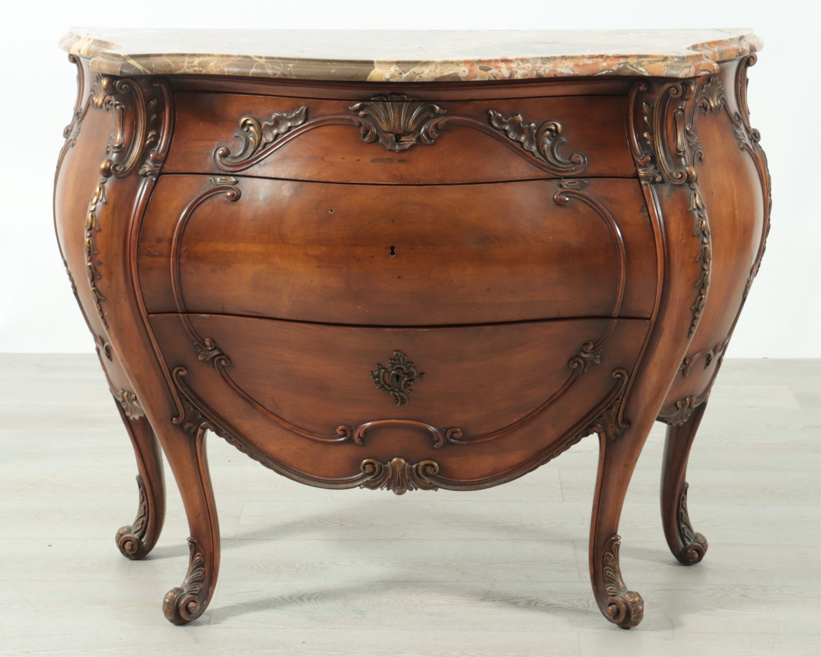 Rococo Style Walnut Commode (1 of 13)
