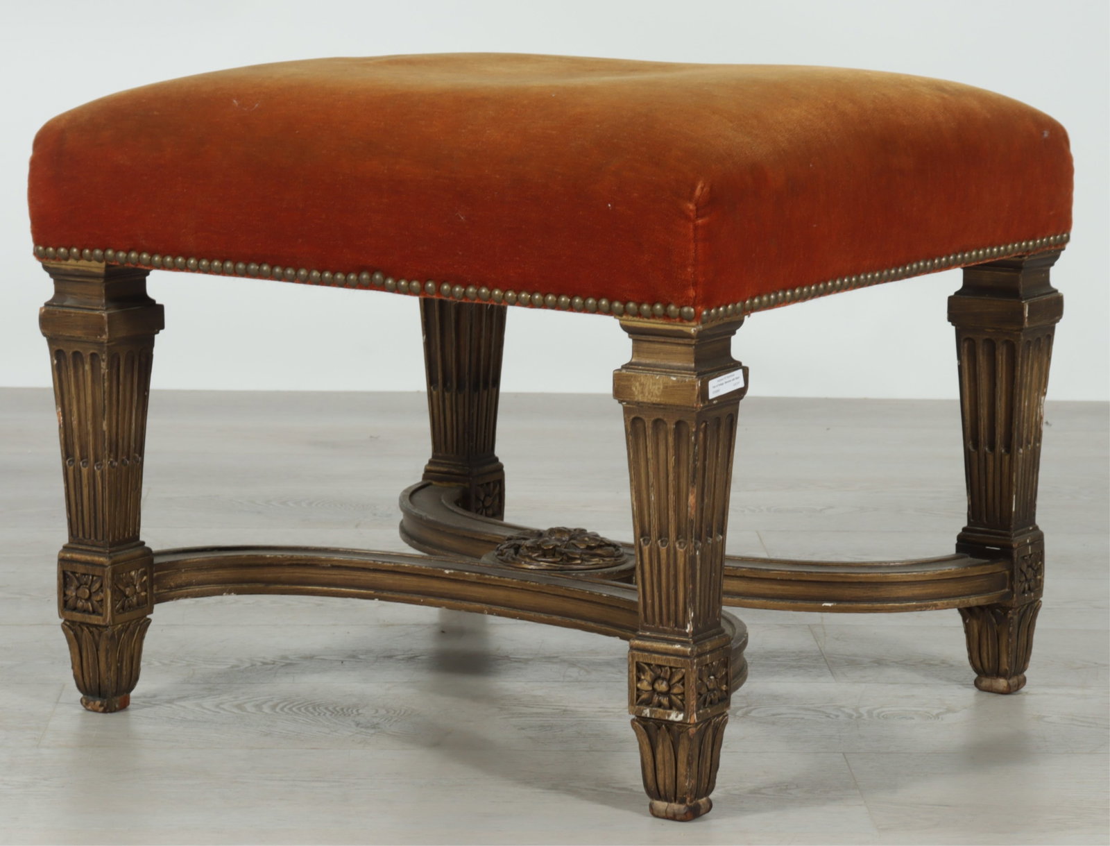 Louis XVI Style Giltwood Bench (1 of 10)
