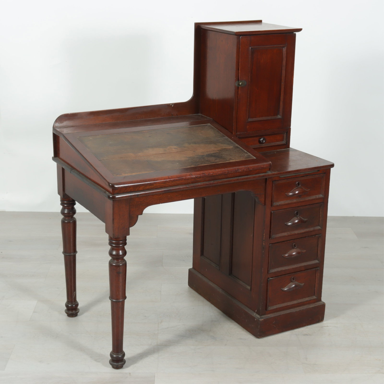 Victorian Oak Clerk's Desk, 19th C., Smith, Boston (1 of 15)