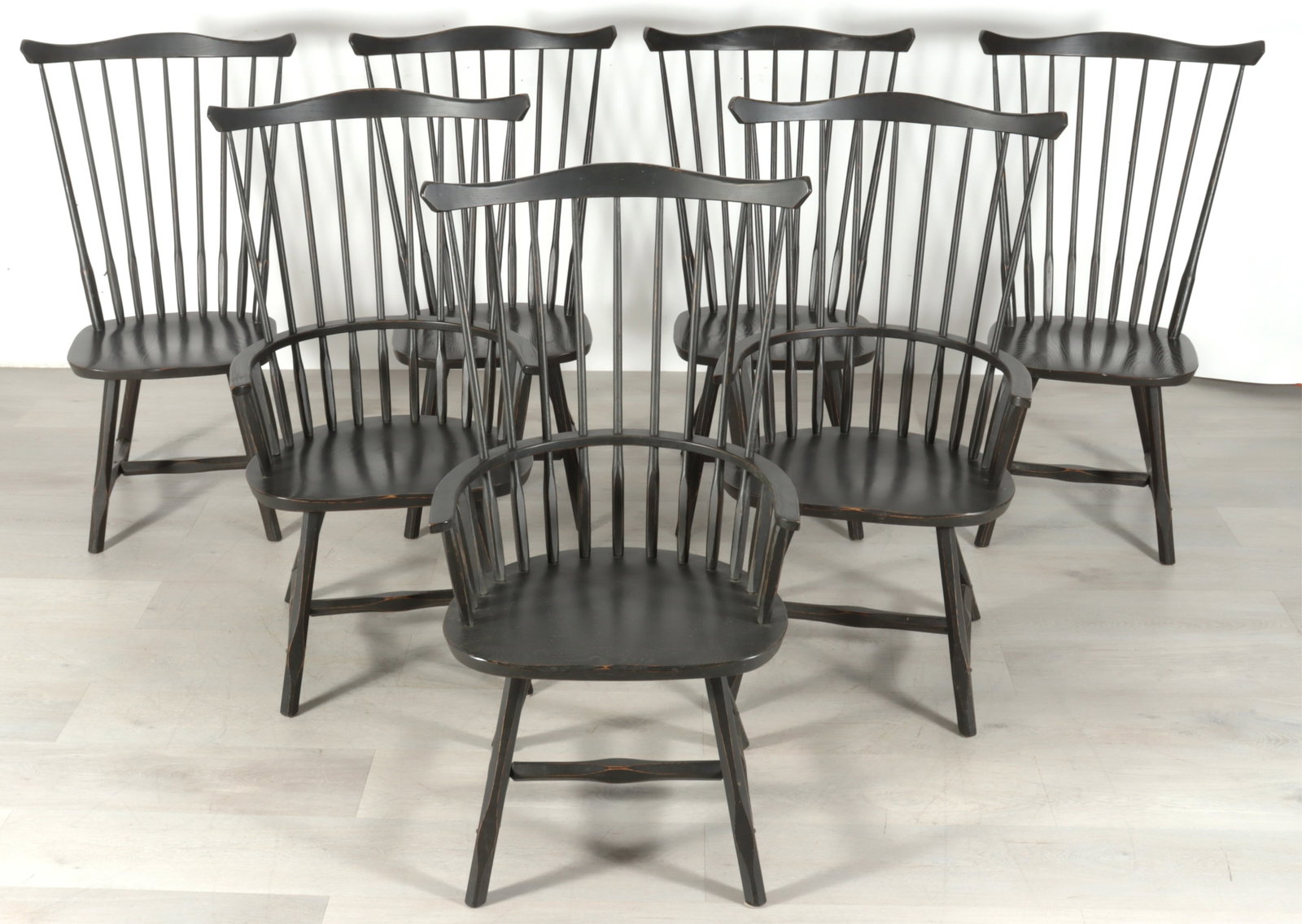 7 Hunt Country Furniture Windsor Dining Chairs (1 of 8)