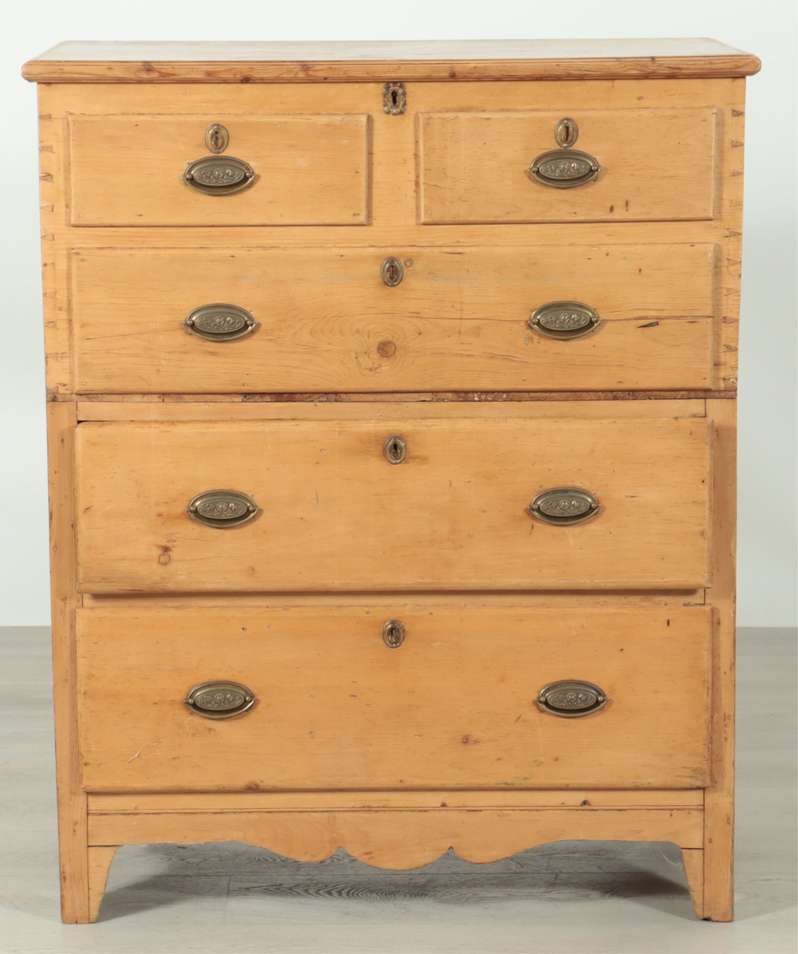 English Bench-Made Pine Mule Chest (1 of 13)
