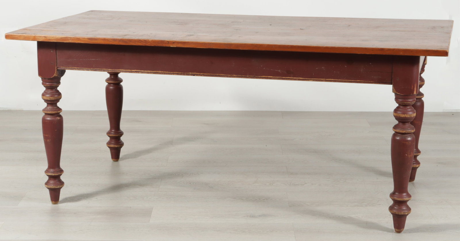 Country Painted Pine Dining Table (1 of 8)