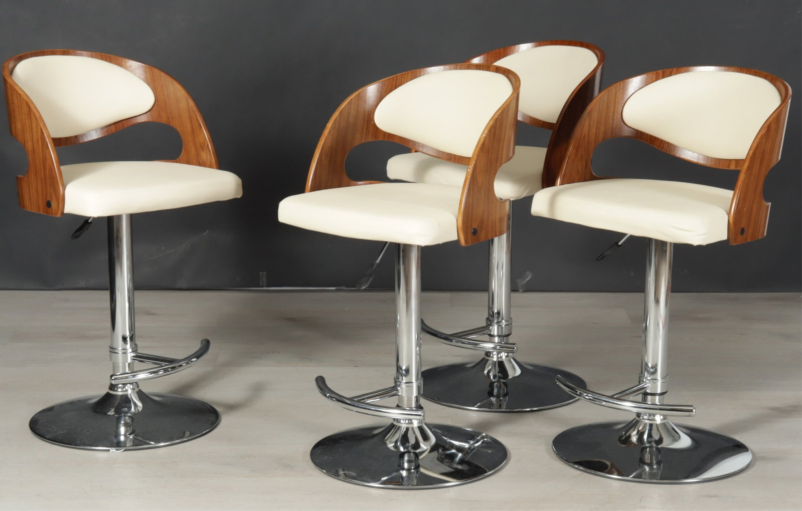 4 Modern Adjustable Height Bar/Counter Stools (1 of 6)