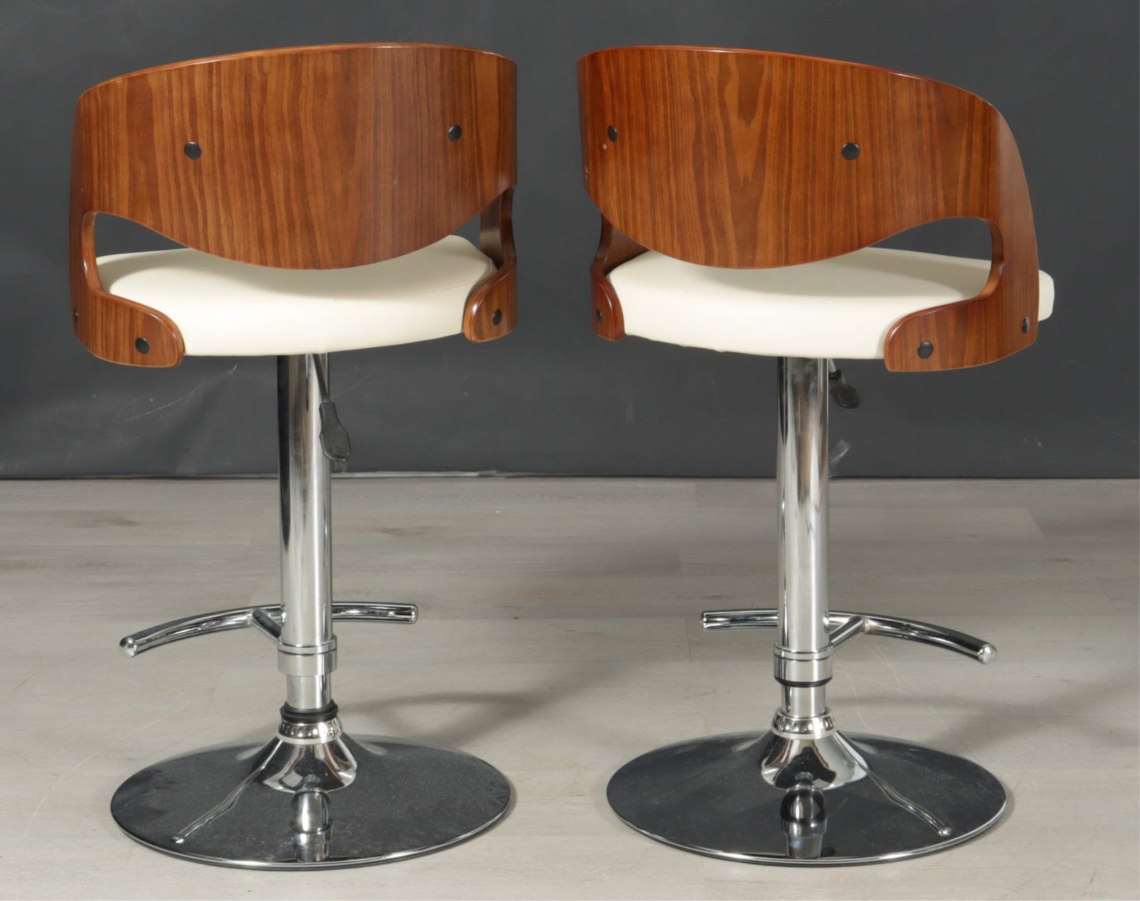 4 Modern Adjustable Height Bar/Counter Stools - 4
