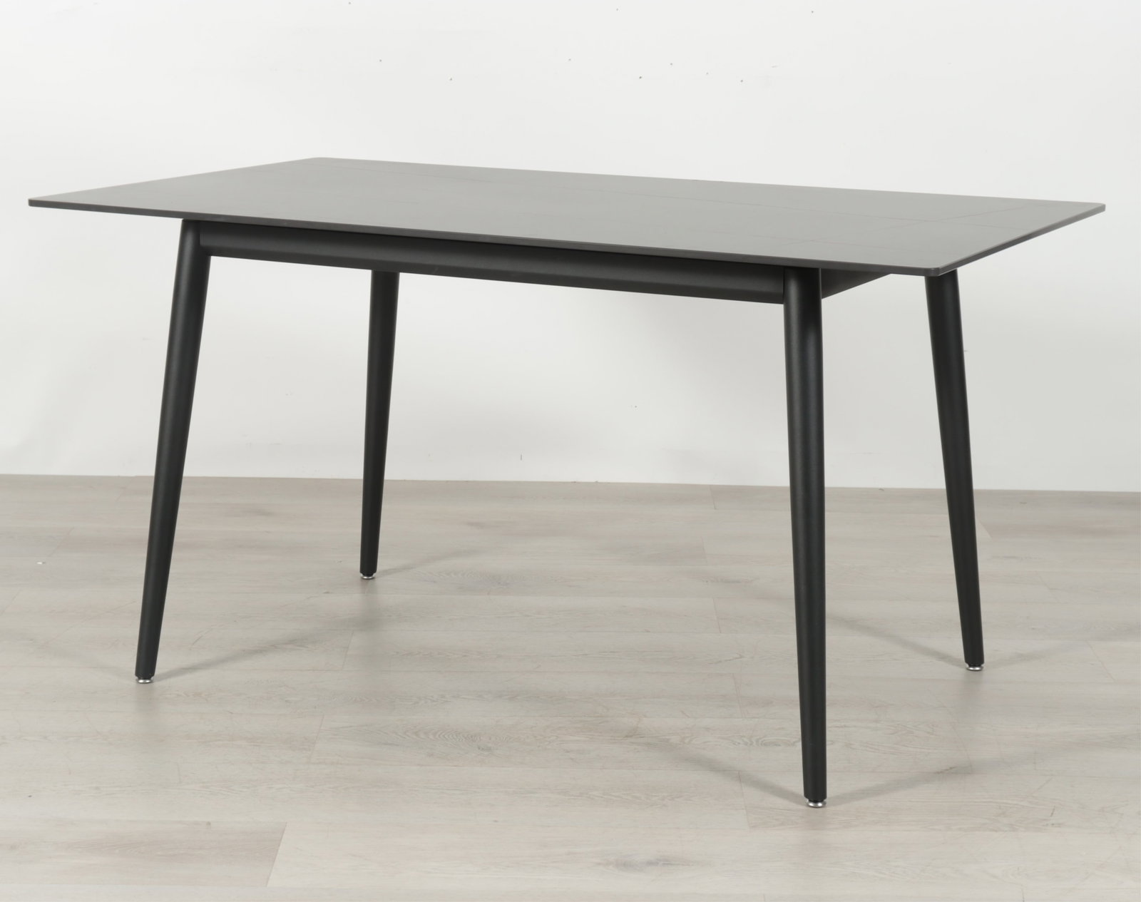 Modern Dining Table Wood & Faux Stone Top (1 of 7)