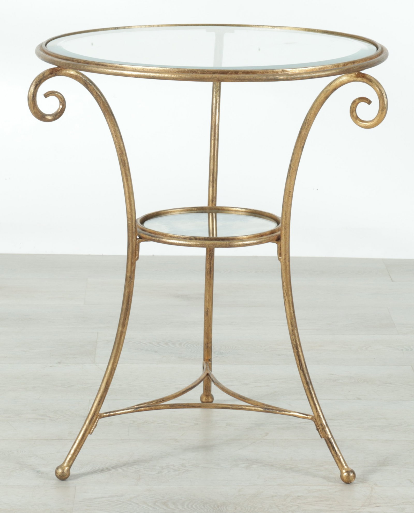Gueridon Style Metal & Glass Side Table (1 of 8)