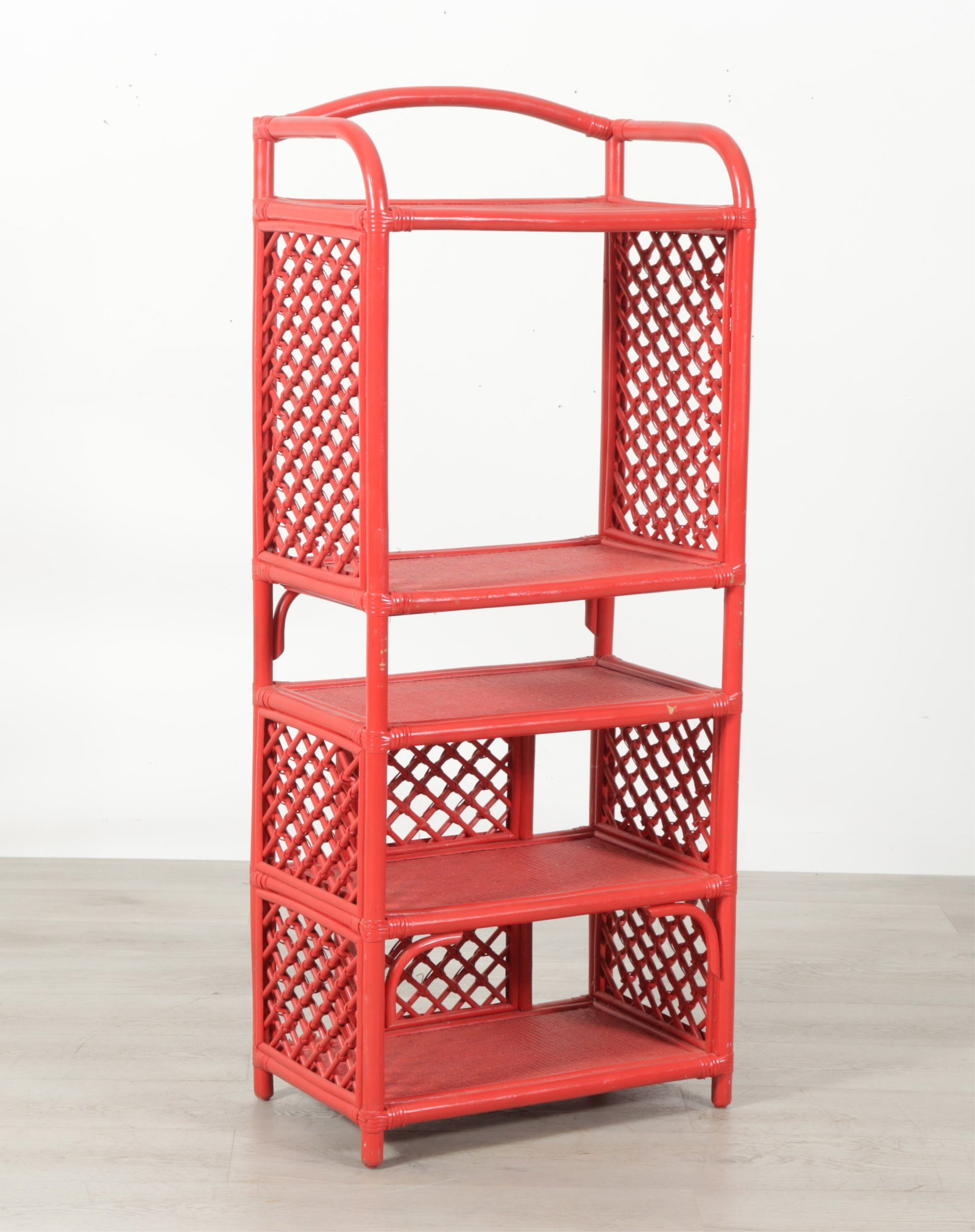 McGuire Style Rattan Etagere (1 of 13)