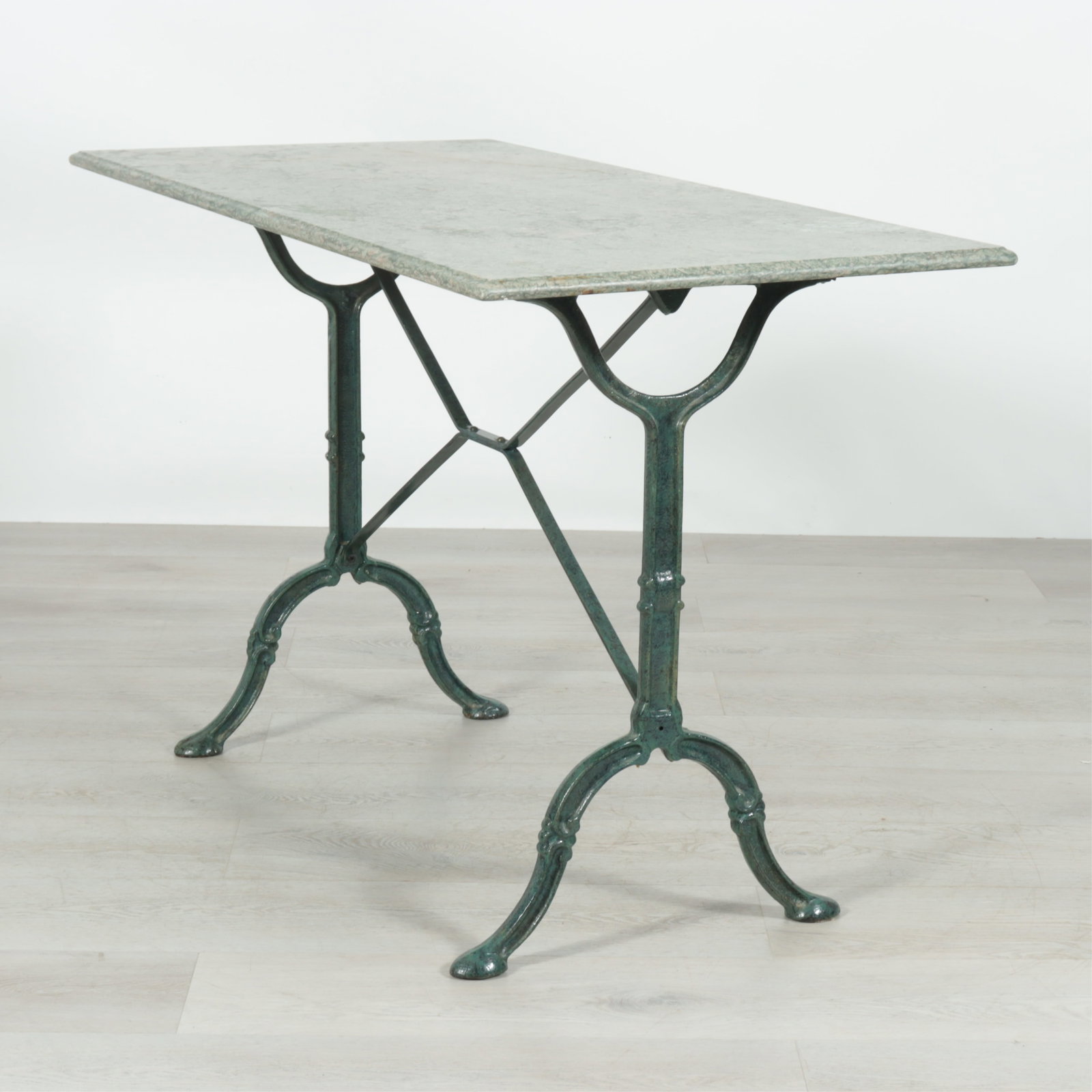 Green Painted Cast Iron Conservatory Table, 19th C (1 of 11)
