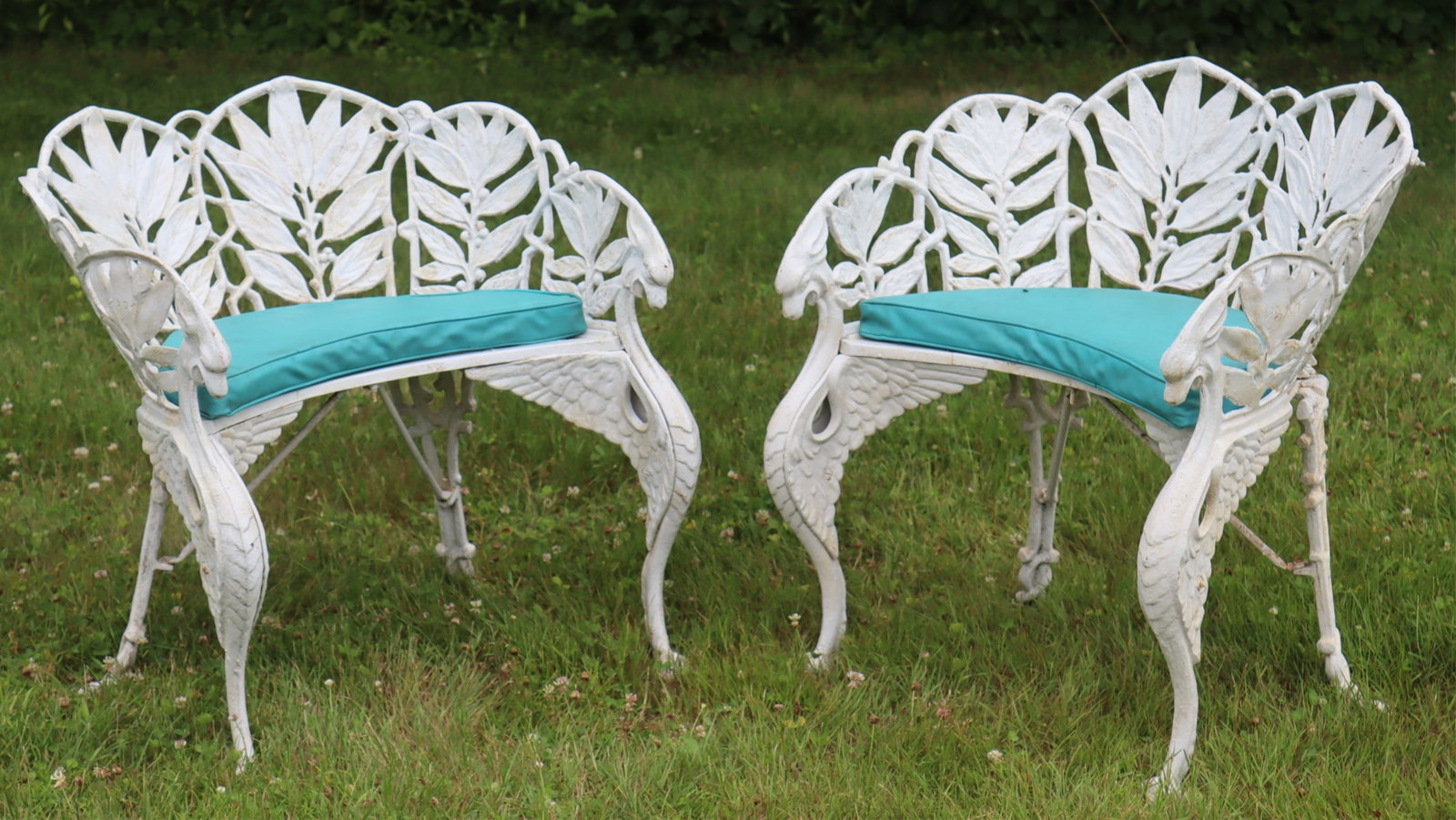 Pair Cast Iron Garden Seats (1 of 9)