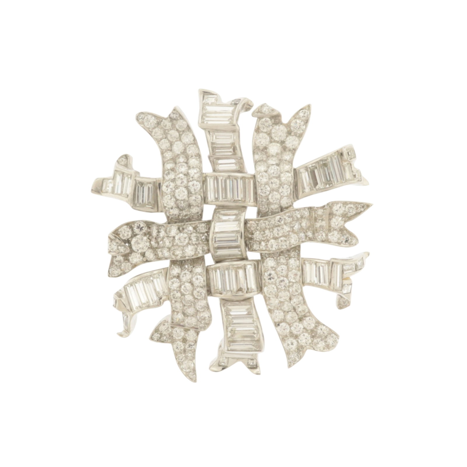 Verdura Style Diamond Brooch (1 of 4)