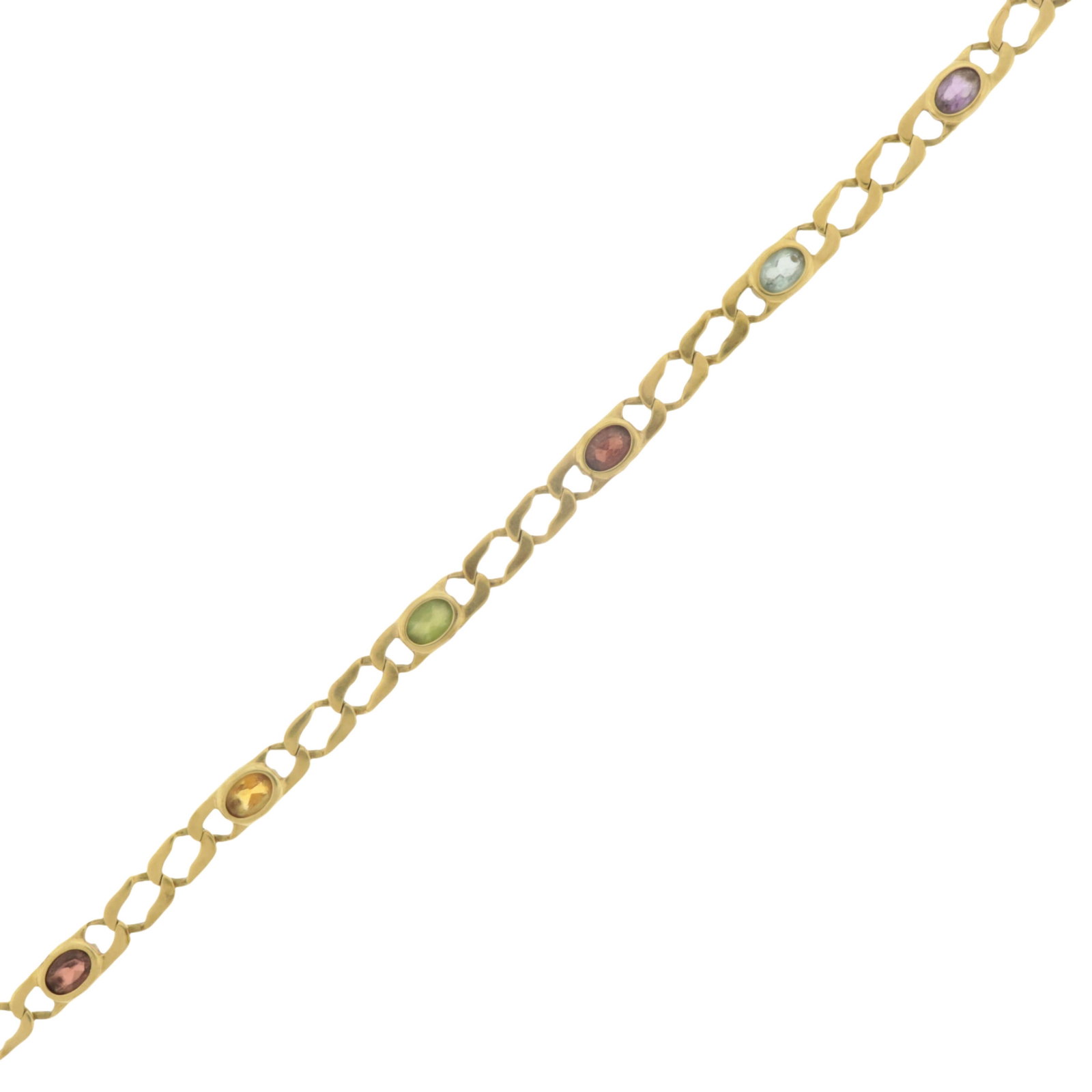 Vintage 14K Gold and Gem-Set Bracelet (1 of 4)