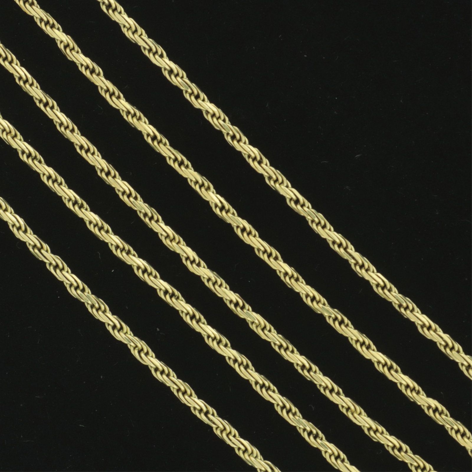 Italian 14K Yellow Gold Rope Twist Chain Necklace (1 of 4)