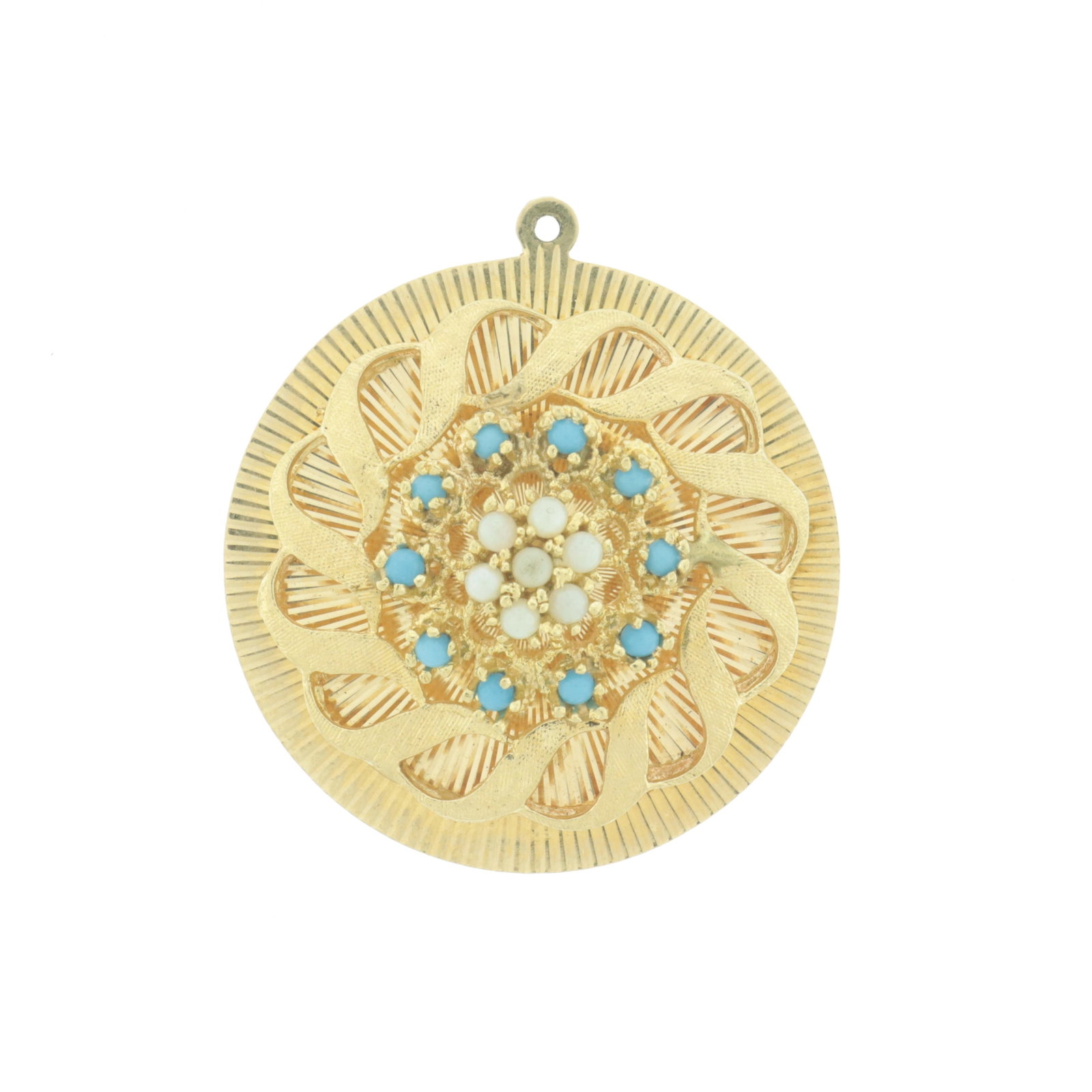Large 14K Circular Charm - 2