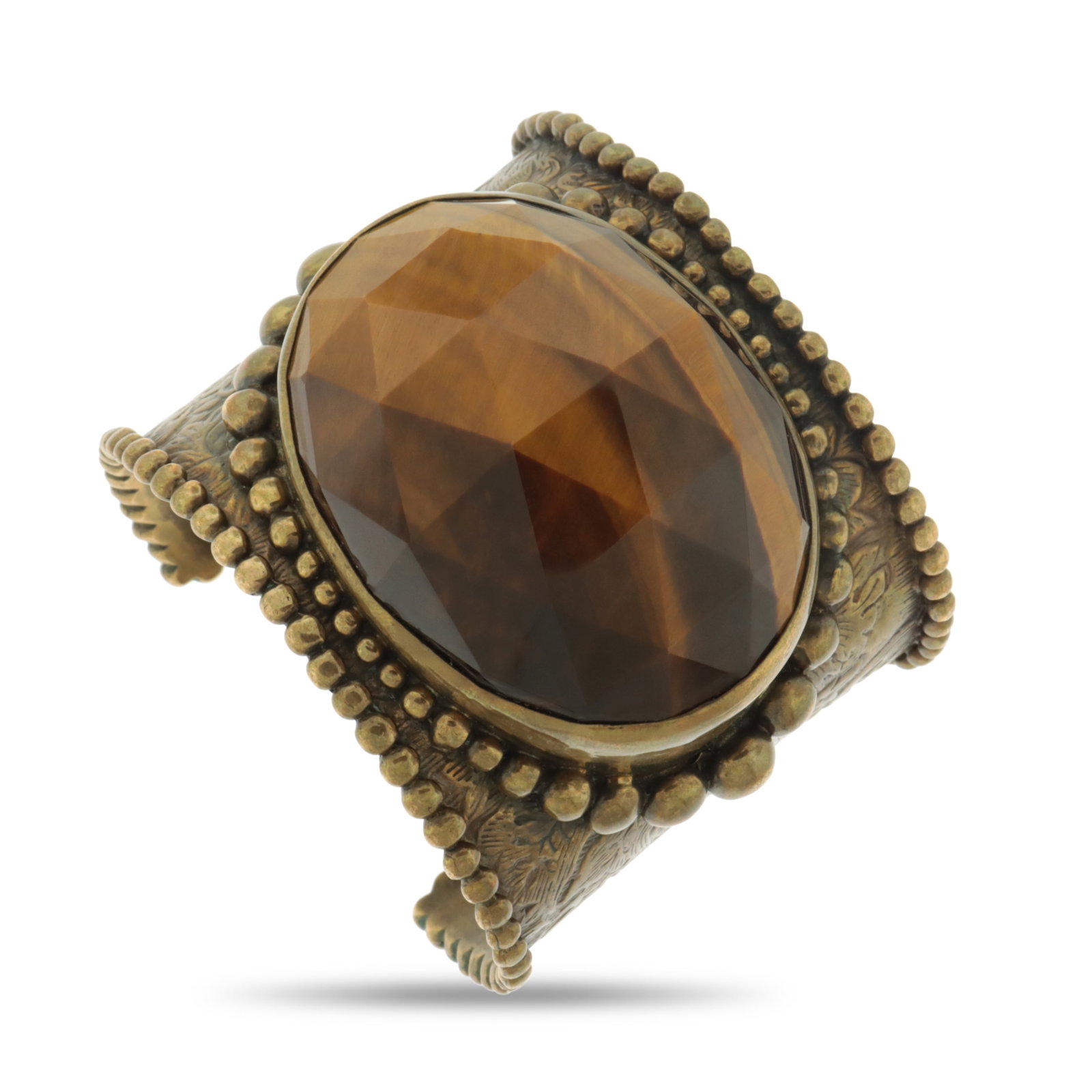 Stephen Dweck Tiger's Eye Cuff Bracelet (1 of 5)