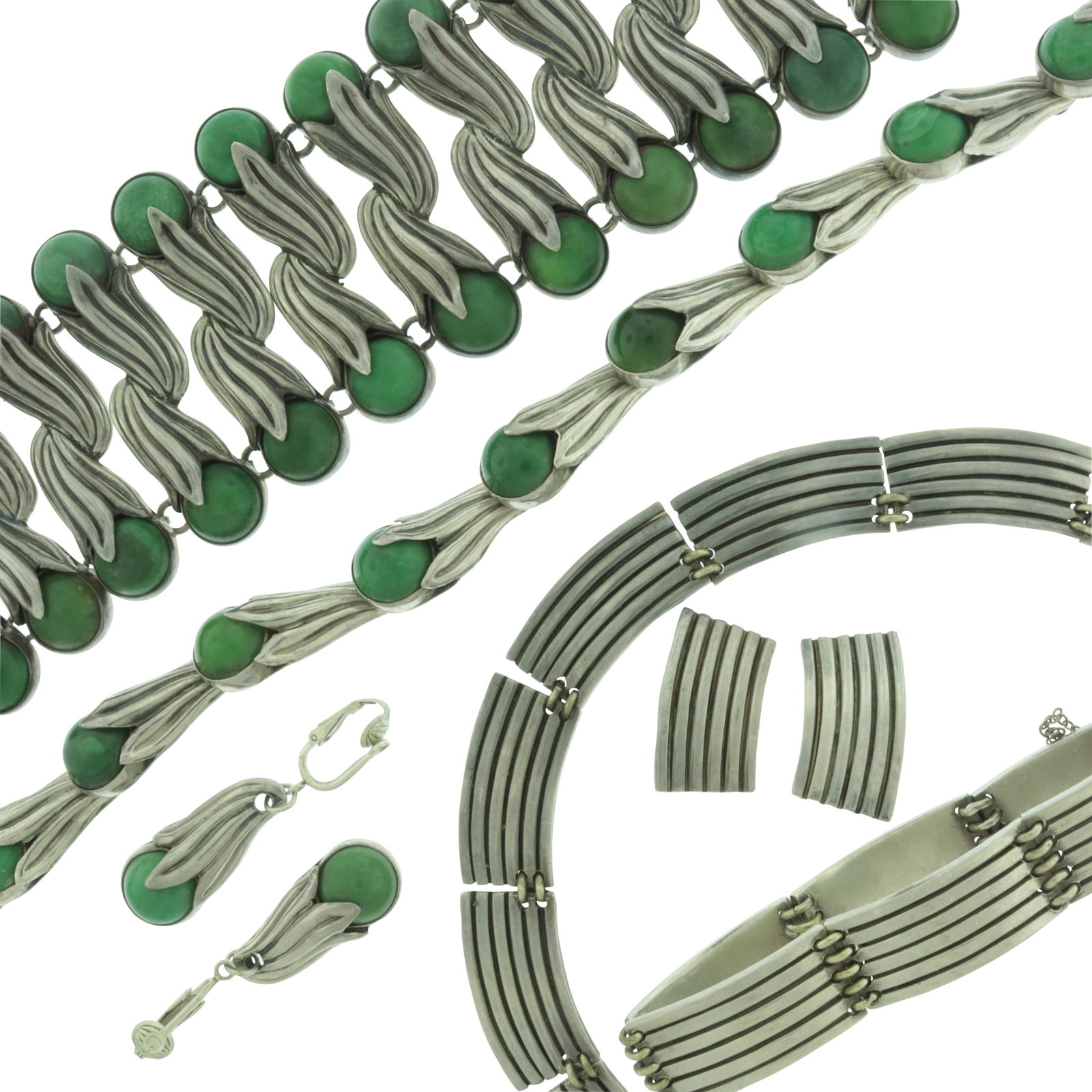 Two Mexican Sterling Silver Jewelry Suites (1 of 5)