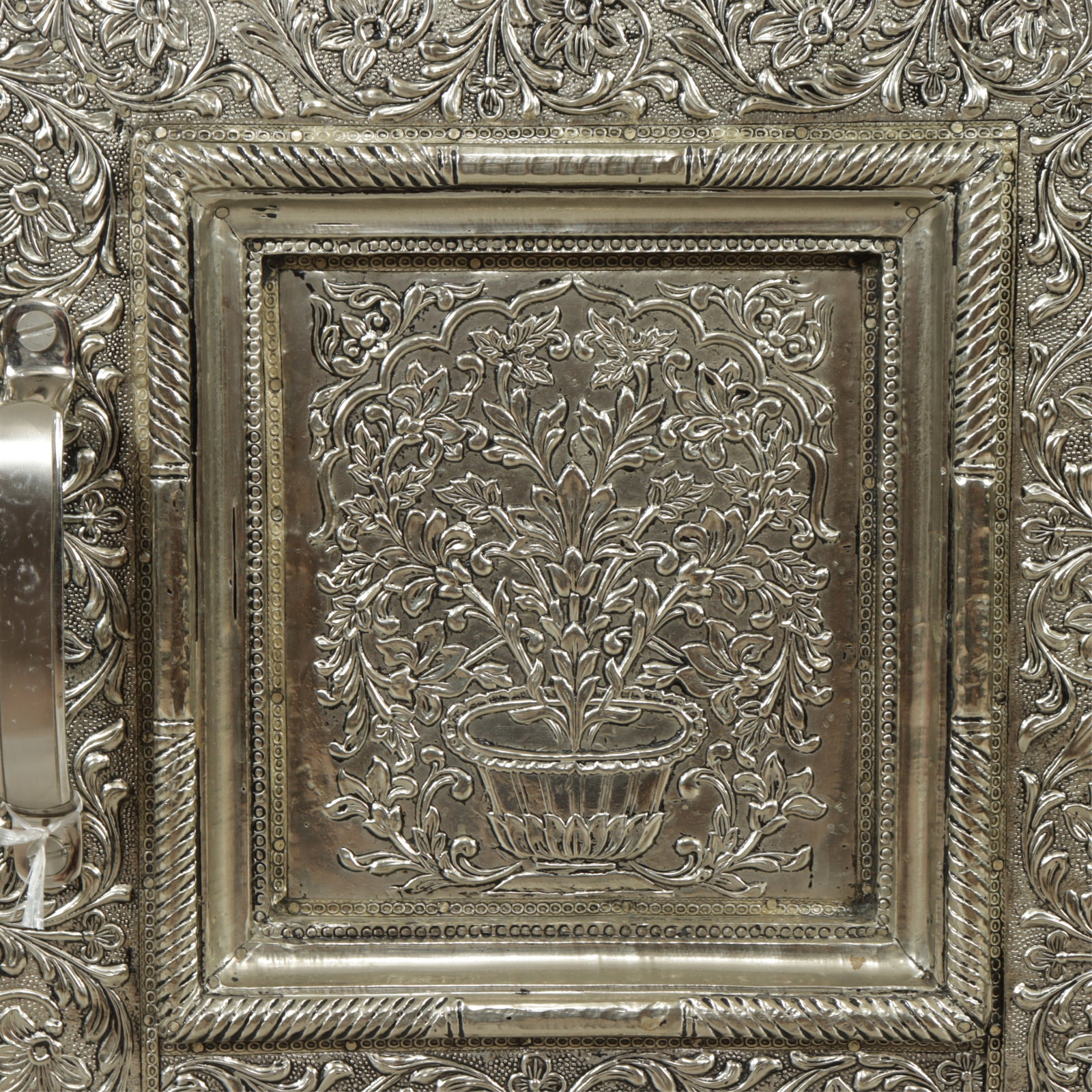Indian Repousse Veneered Sideboard - 3