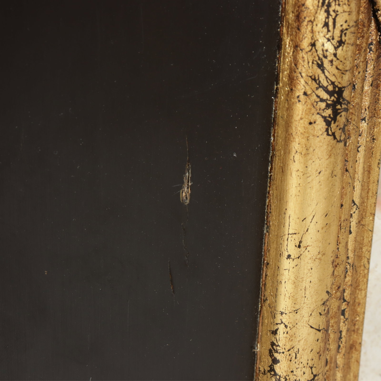 Classical Style Parcel-Gilt Black Painted Screen - 8