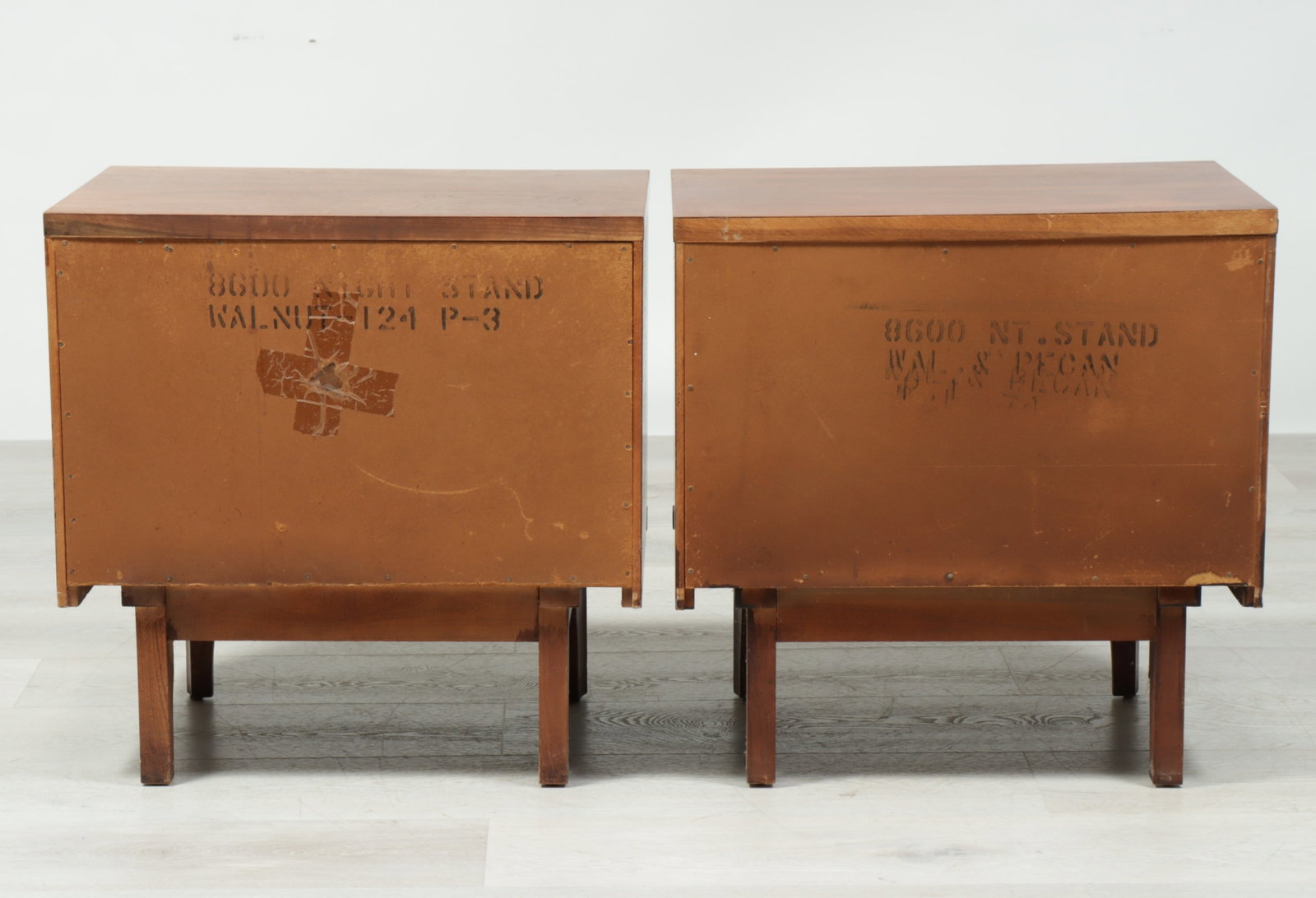 Pair Kent Coffey Predicta Walnut Bedside Tables - 4
