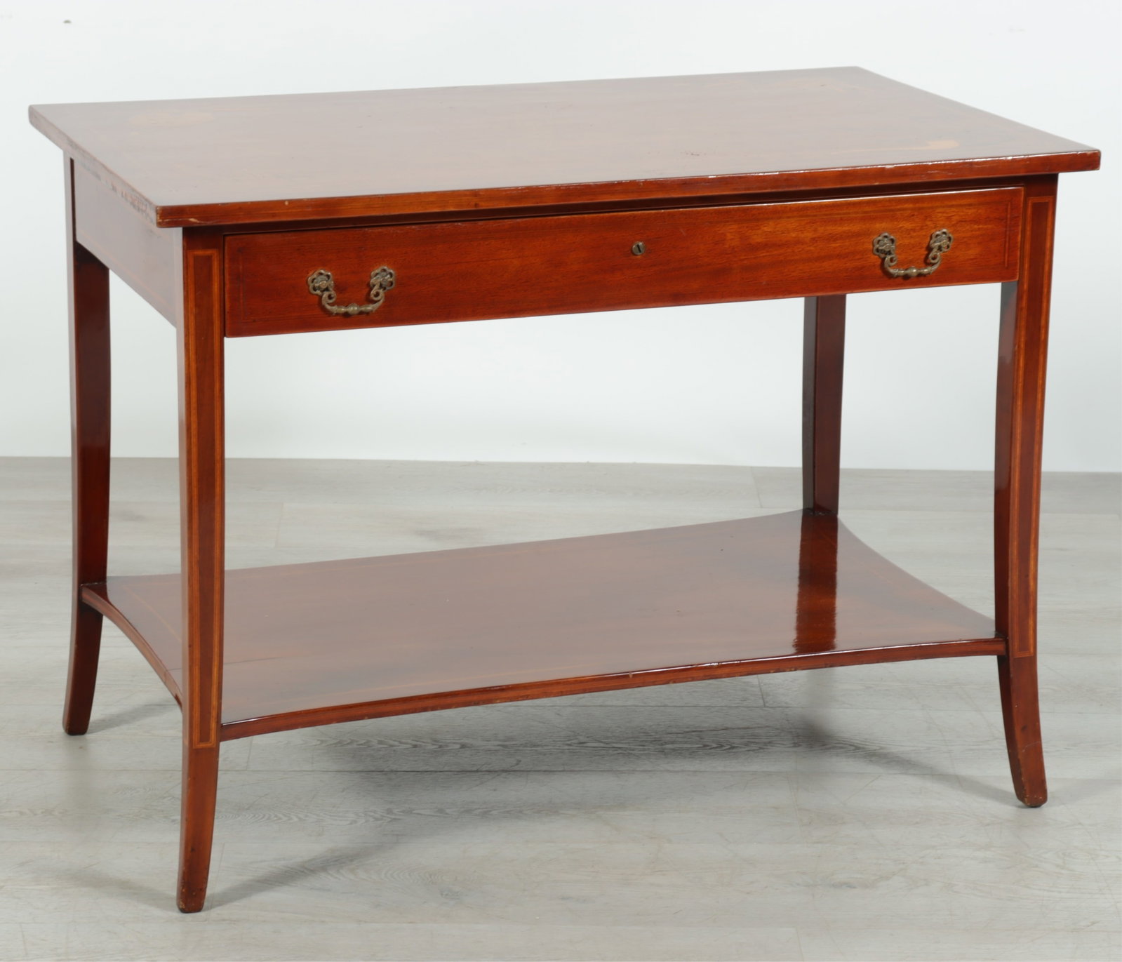 Edwardian Marquetry Inlaid Gaming Table (1 of 11)
