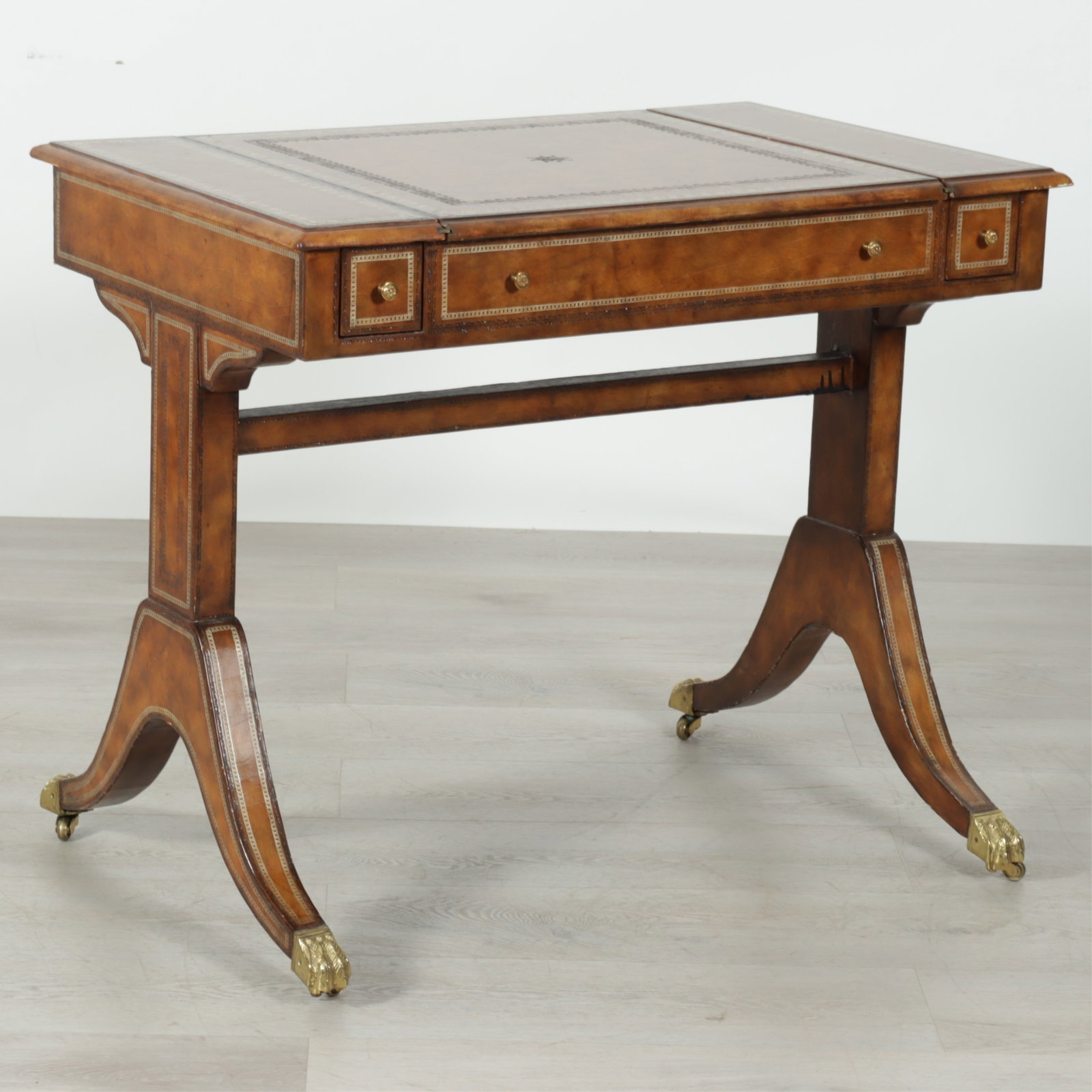 Maitland Smith Leather Veneer Backgammon Table (1 of 11)