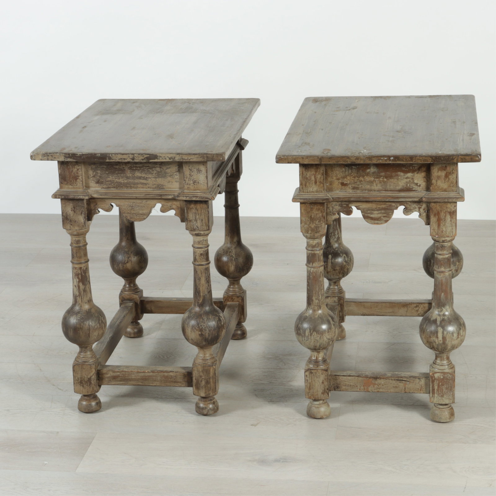 Pair Baroque Style Side Tables - 2