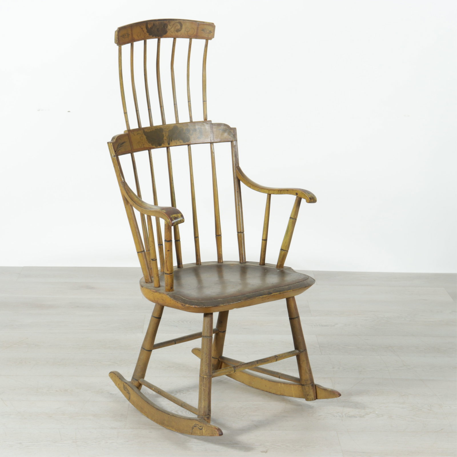 Late Federal Stenciled Rocking Chair (1 of 9)