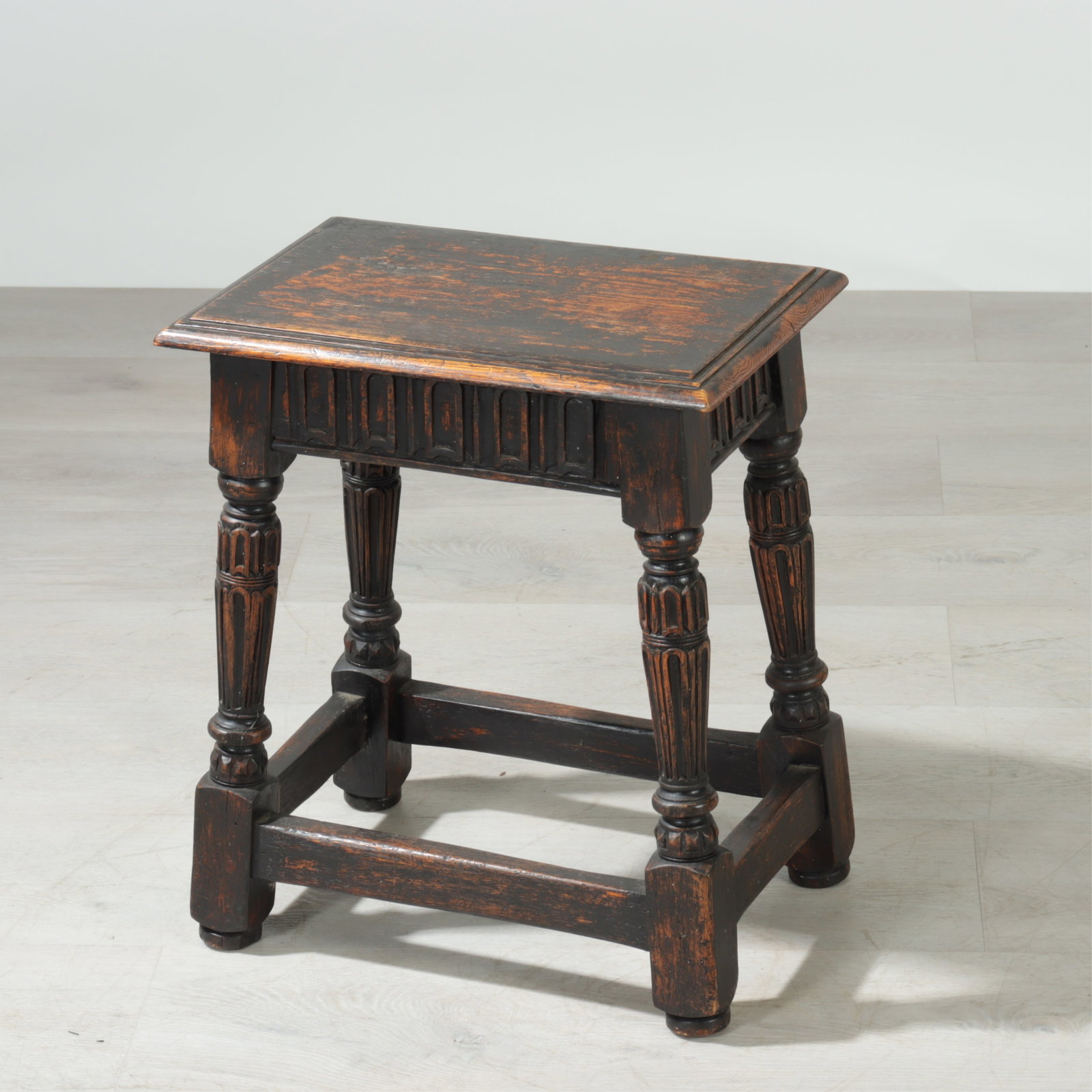 Jacobean Style Oak Joint Stool (1 of 4)