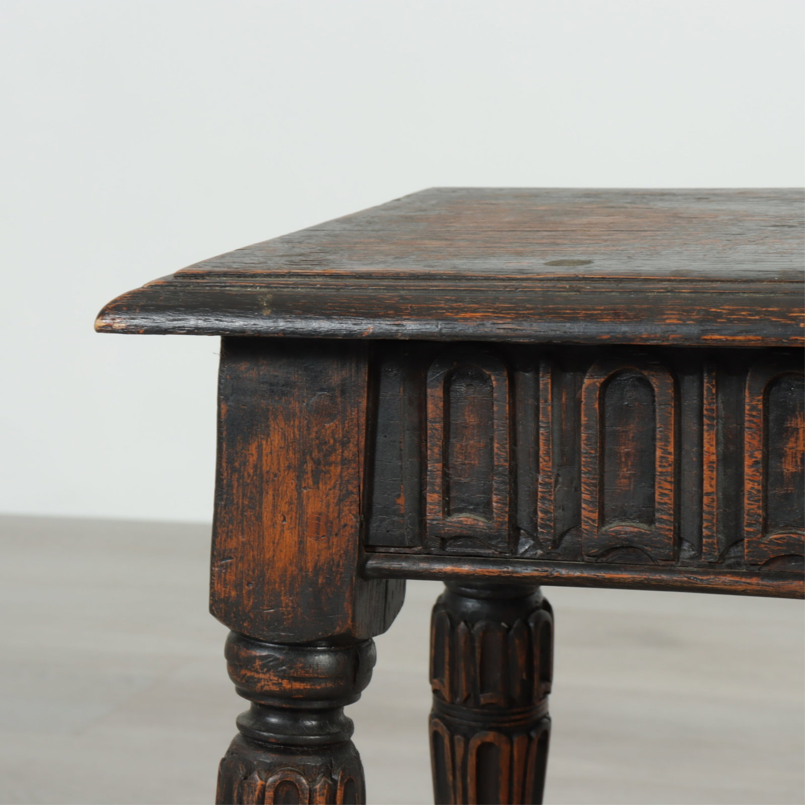 Jacobean Style Oak Joint Stool - 3