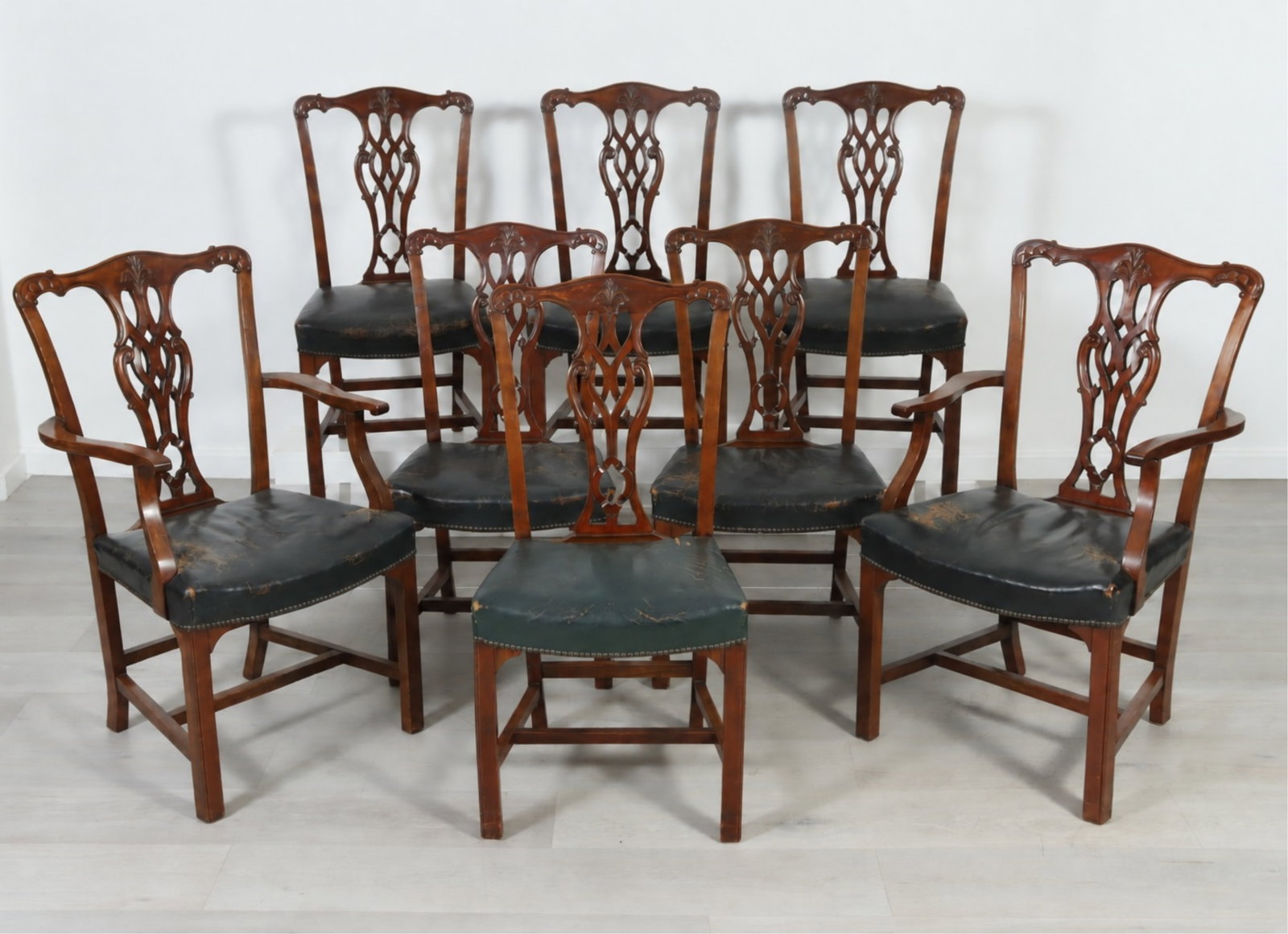Set of 8 George III Style Mahogany Dining Chairs (1 of 11)