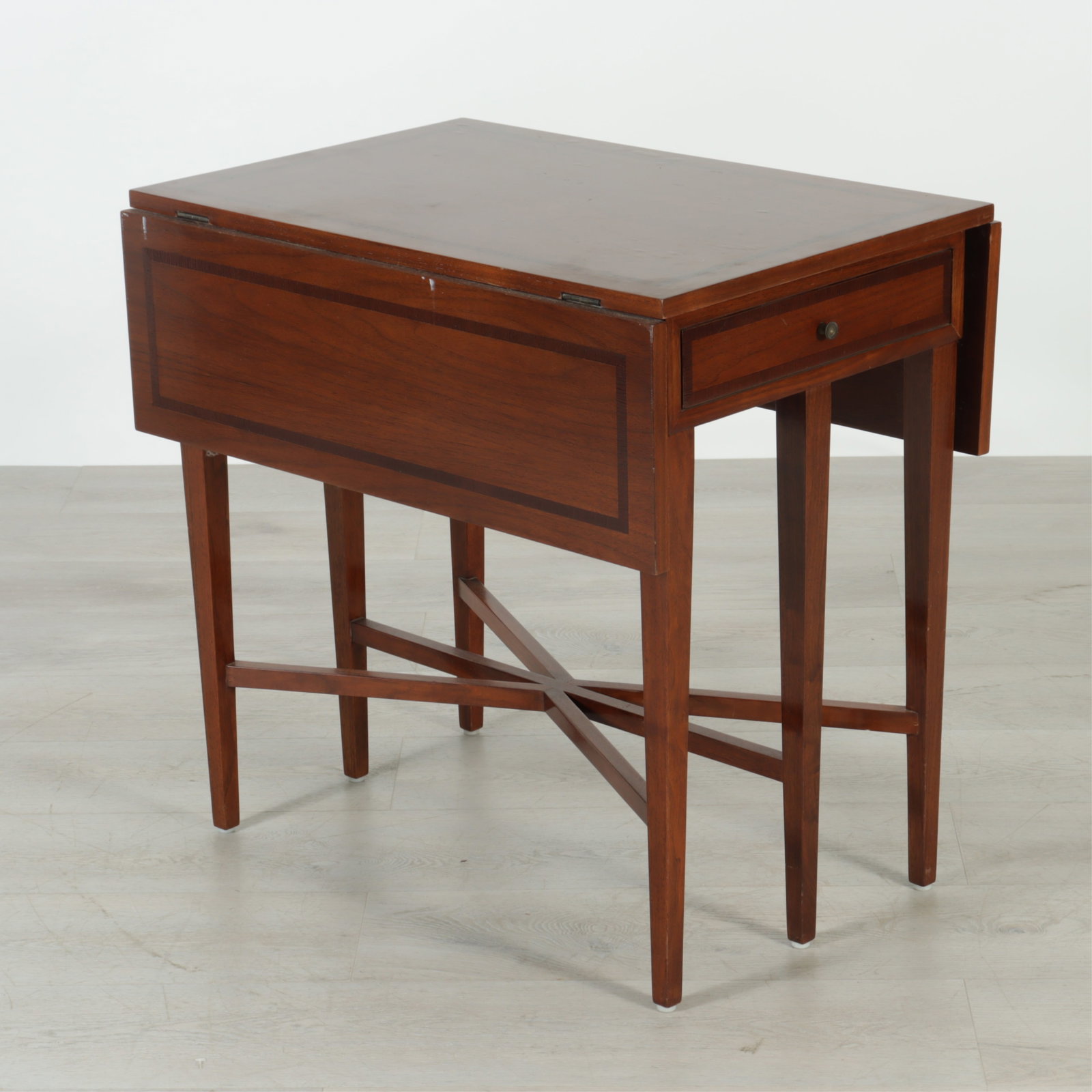 Regency Inlaid Mahogany Pembroke Table, Posse (1 of 8)
