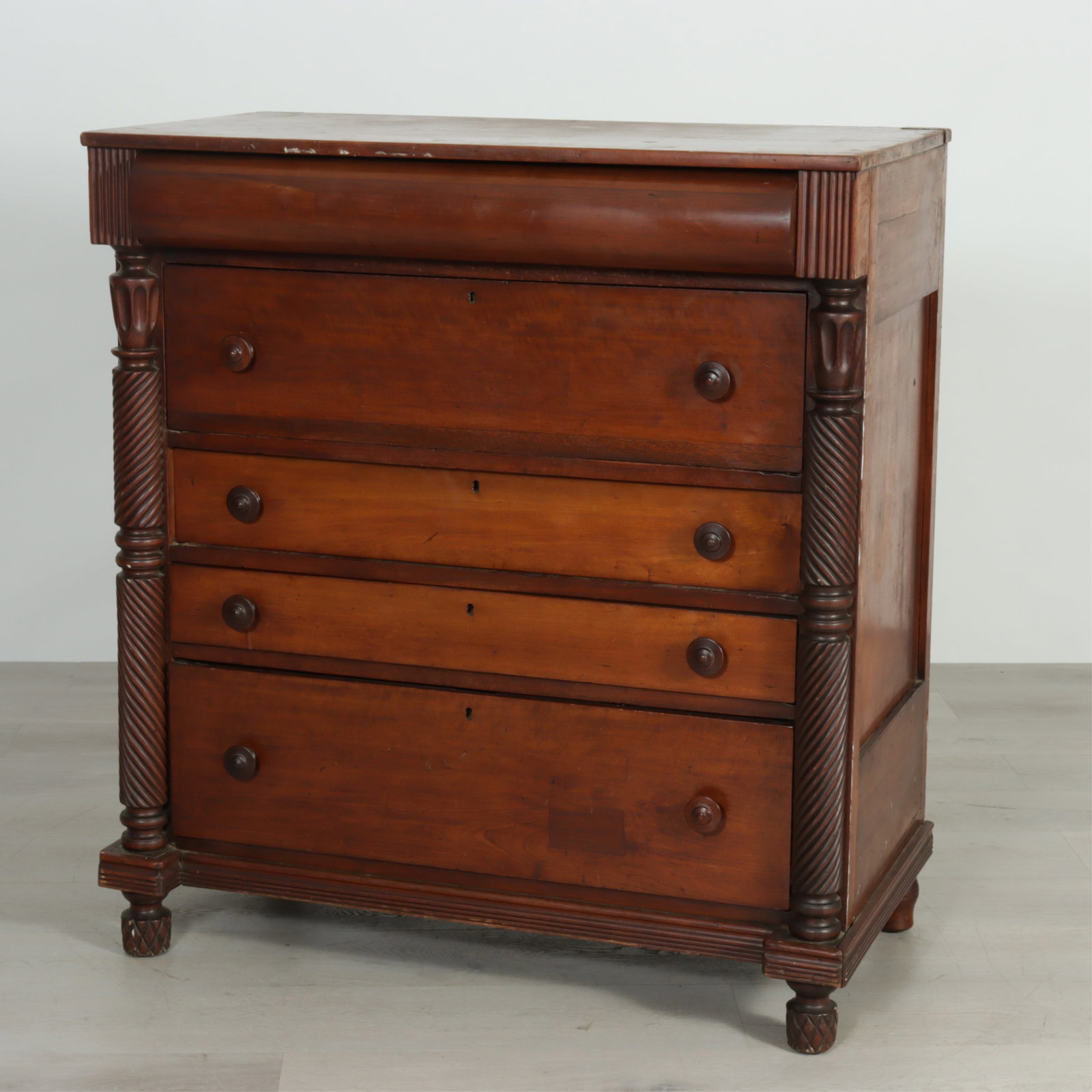 Classical Style Cherry Chest of Drawers, 19th C. (1 of 14)