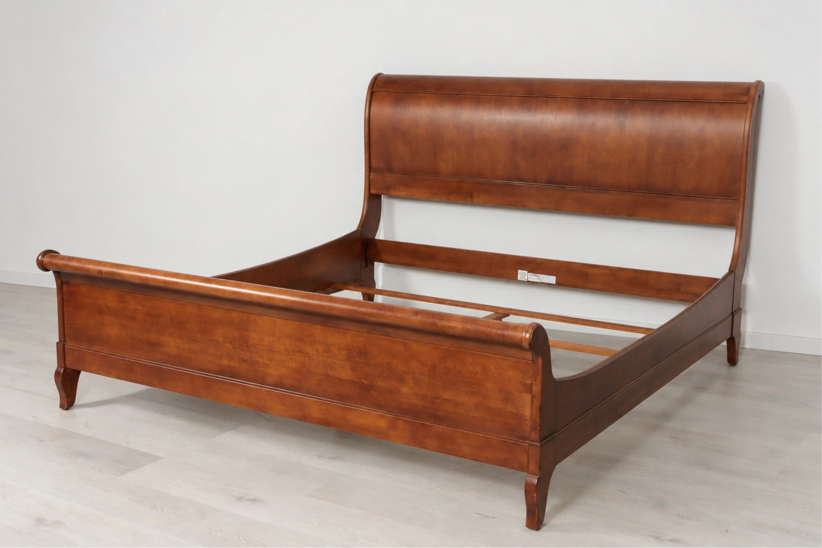 Louis Philippe Style Cherry King Sleigh Bed (1 of 11)