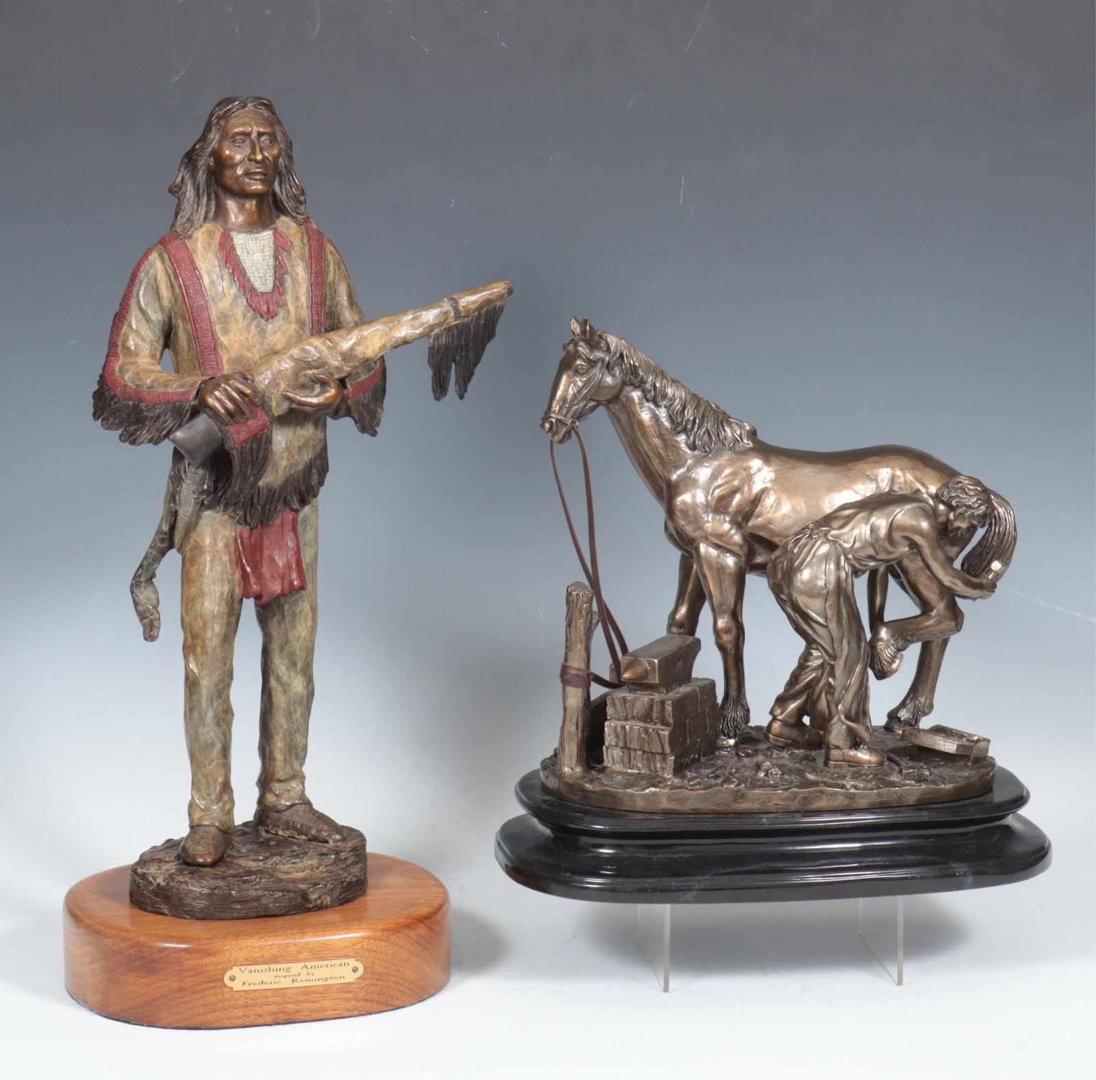 Two Bronze Equestrian Sculptures (1 of 9)