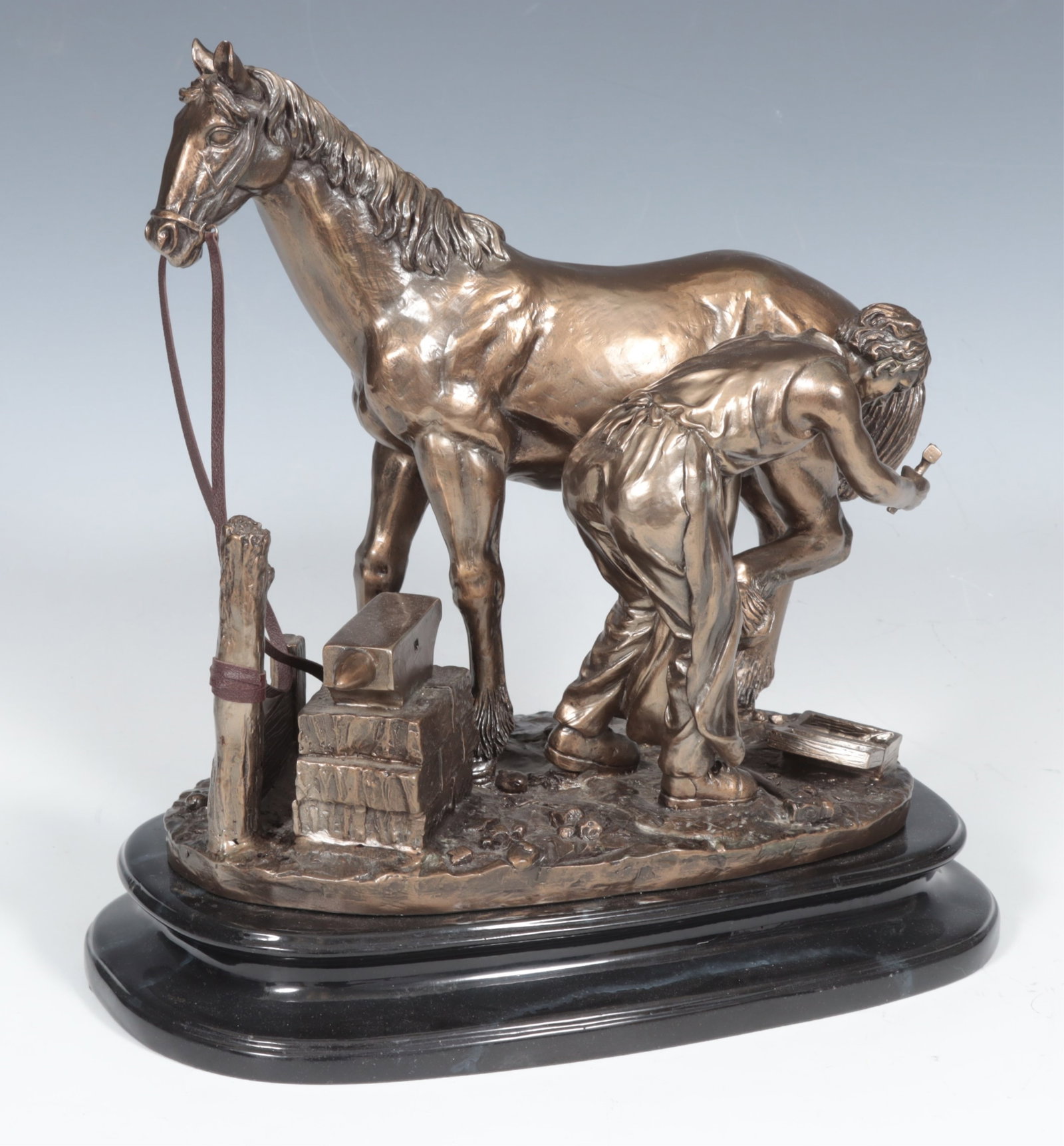 Two Bronze Equestrian Sculptures - 6