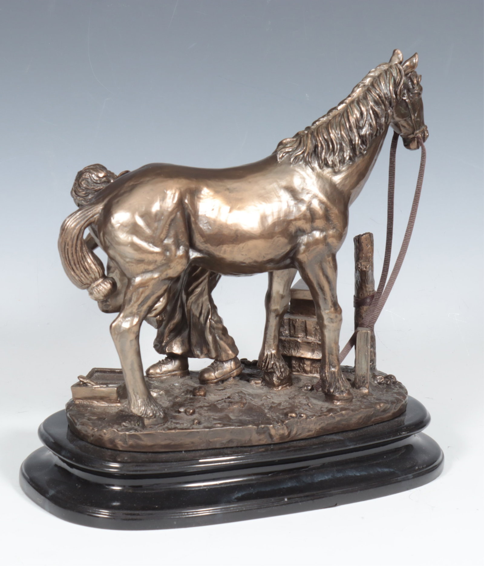 Two Bronze Equestrian Sculptures - 8
